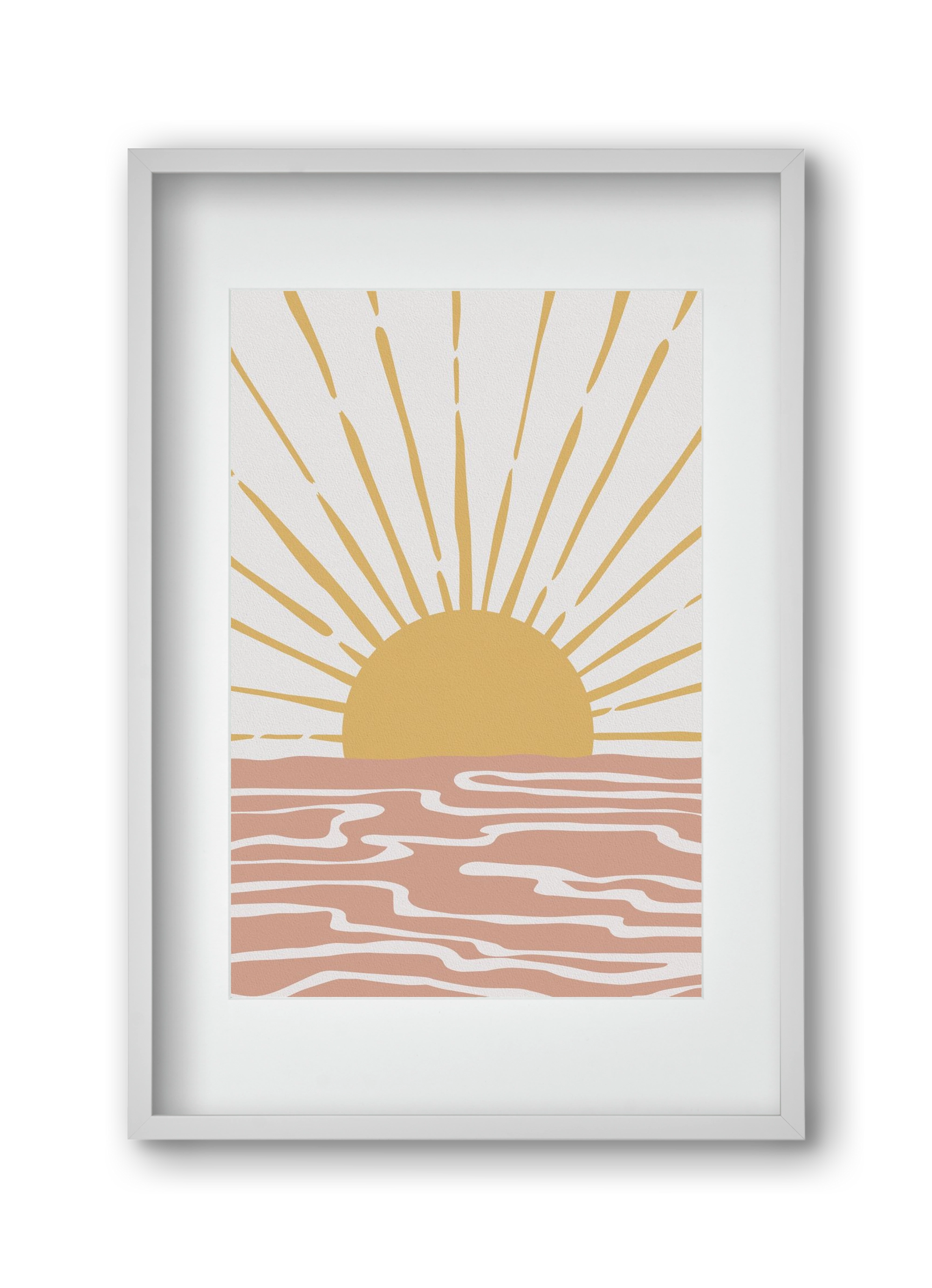 Bohemian Sunshine, 30x45 cm (20x30 cm), Fehér keret, paszpartuval