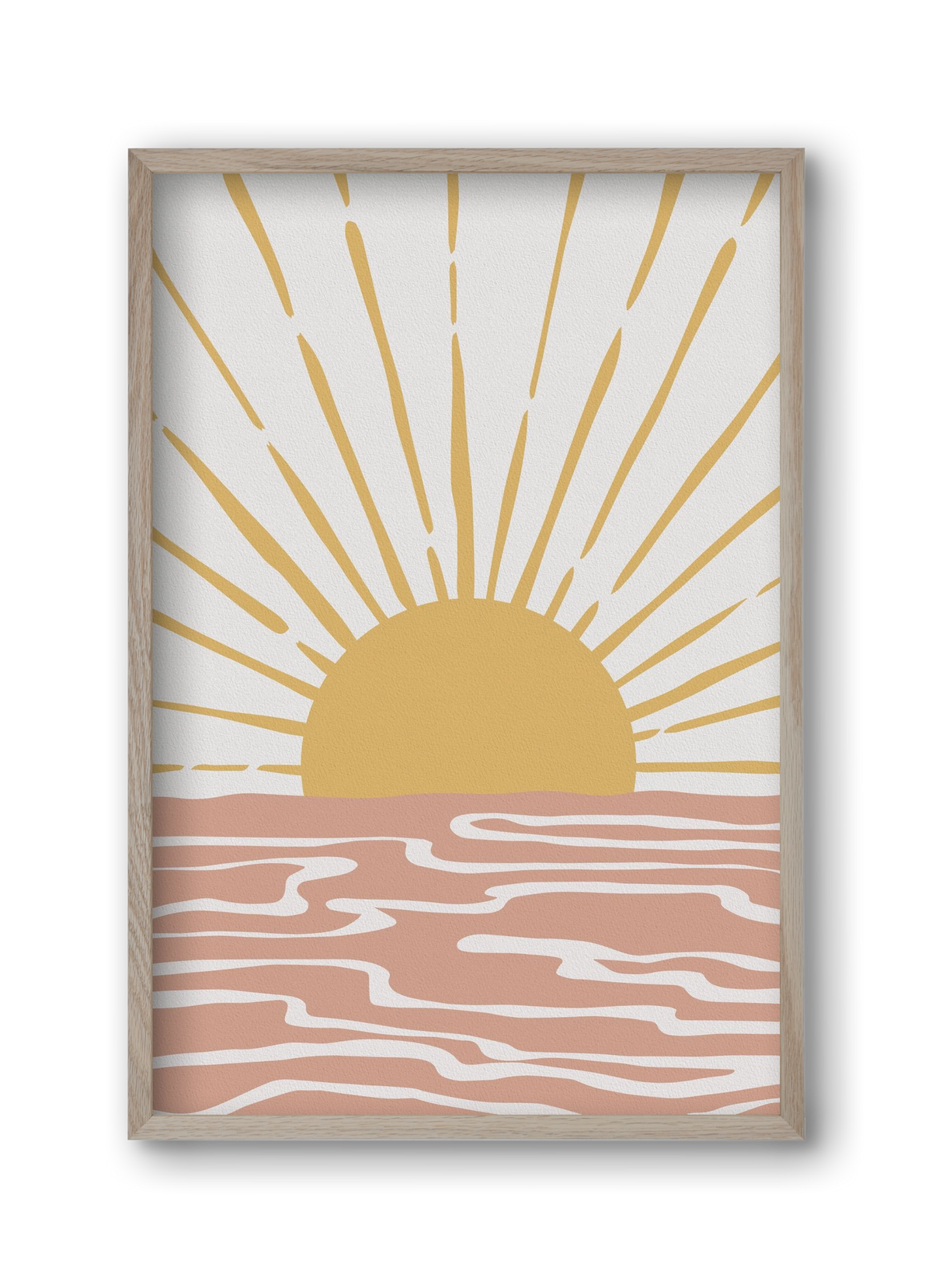 Bohemian Sunshine, 30x45 cm (30x45 cm), Tölgy keret