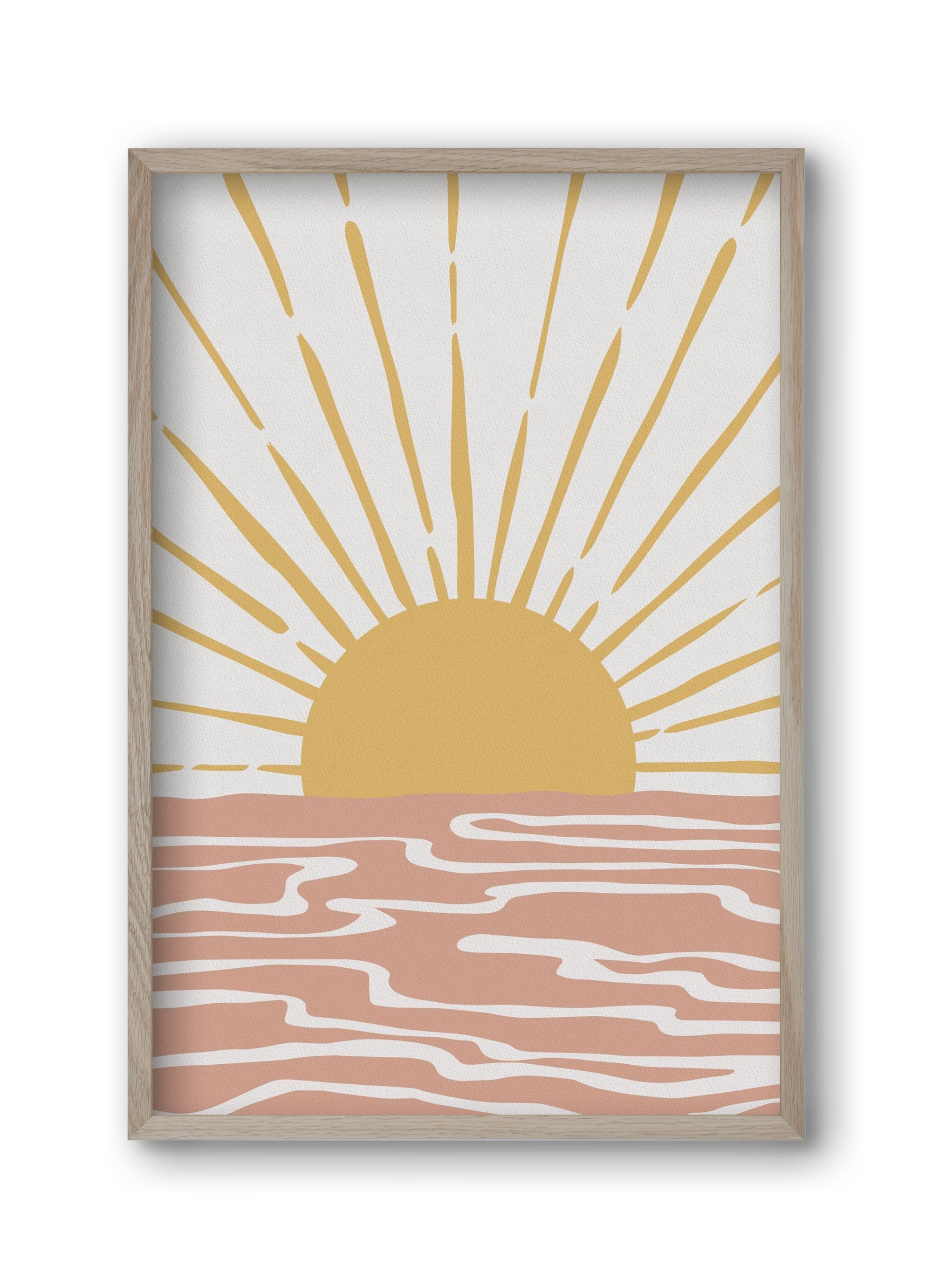 Bohemian Sunshine, 30x45 cm (30x45 cm), Tölgy keret