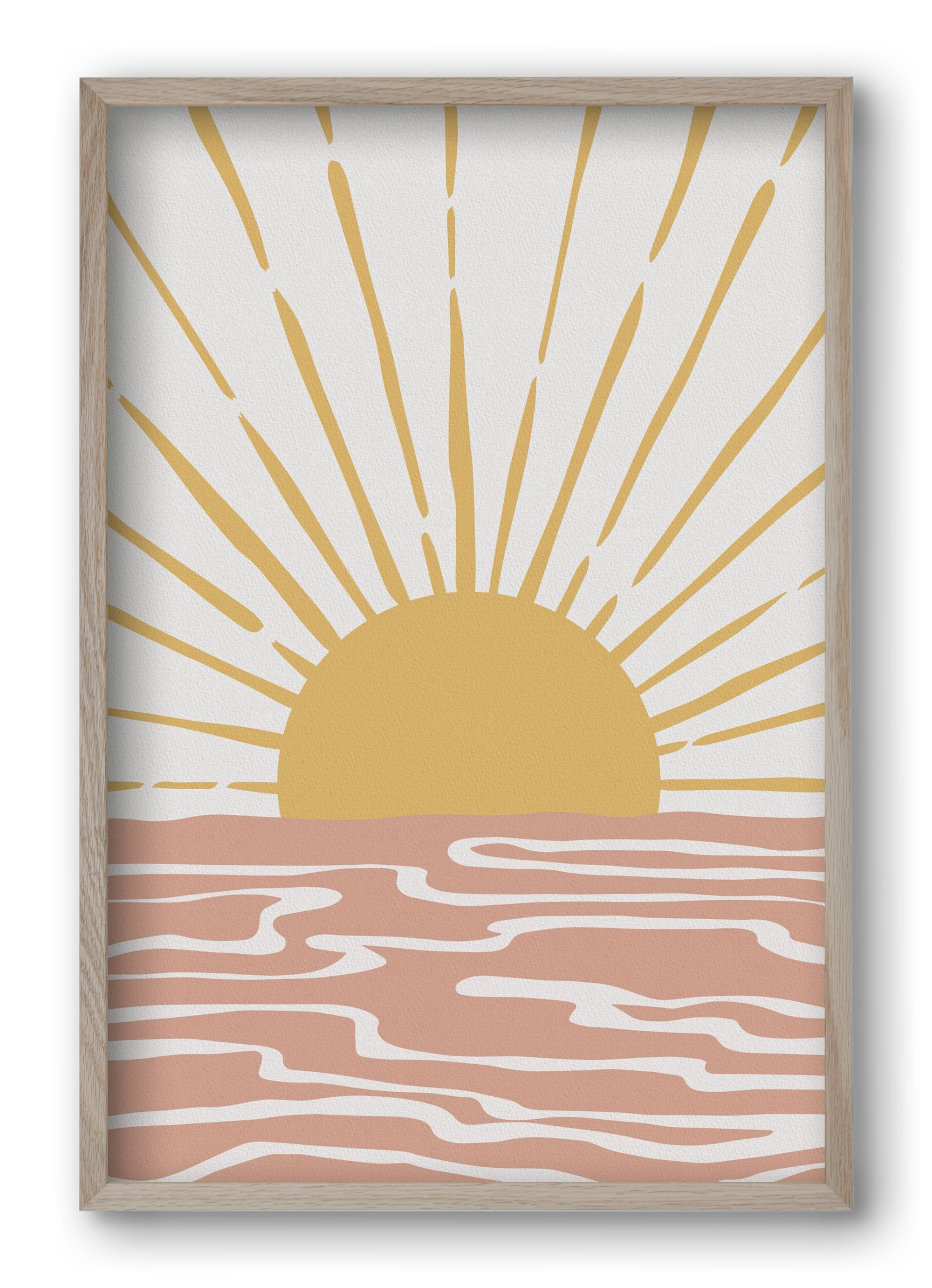 Bohemian Sunshine, 40x60 cm (40x60 cm), Tölgy keret