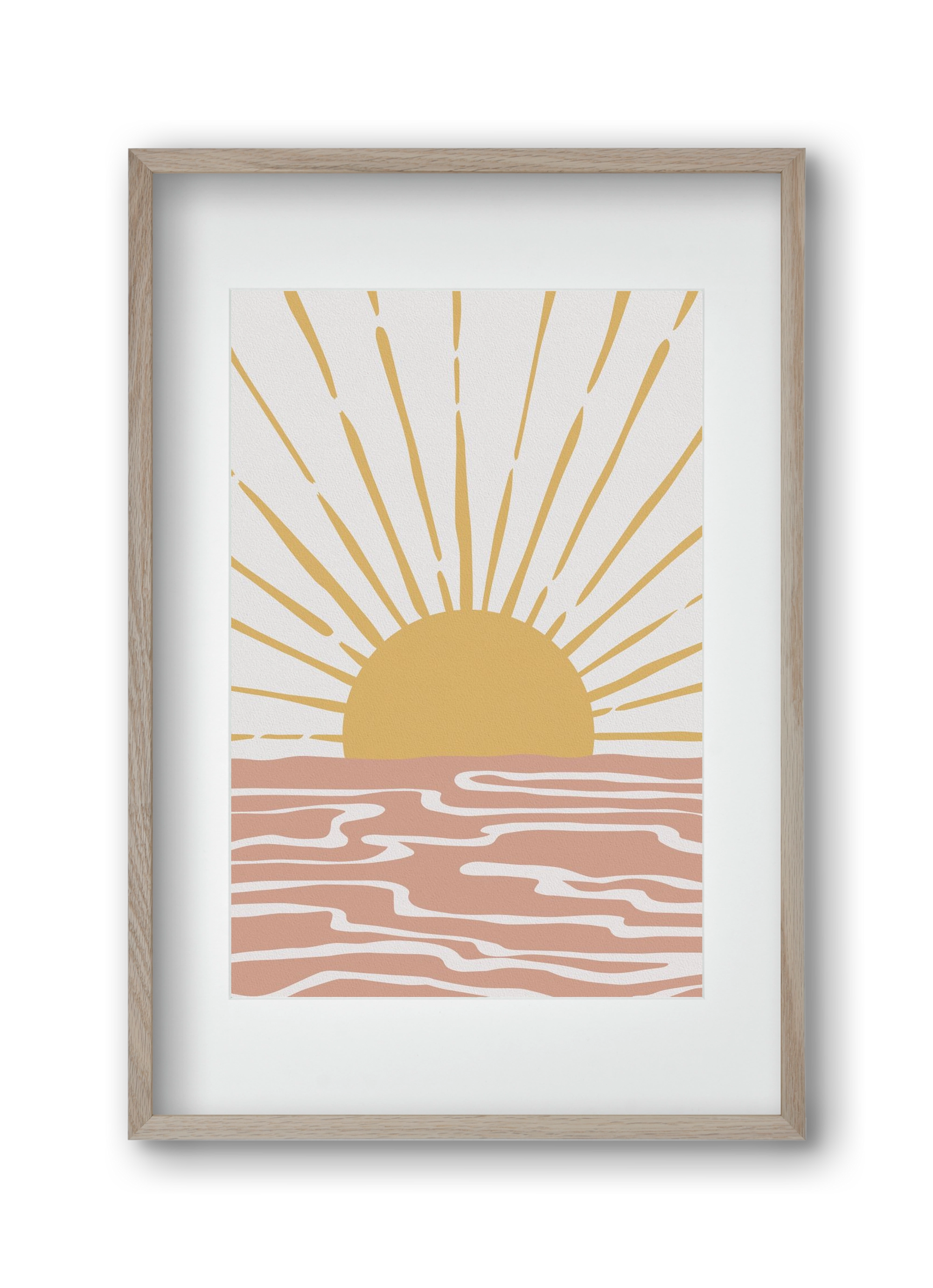 Bohemian Sunshine, 30x45 cm (20x30 cm), Tölgy keret, paszpartuval