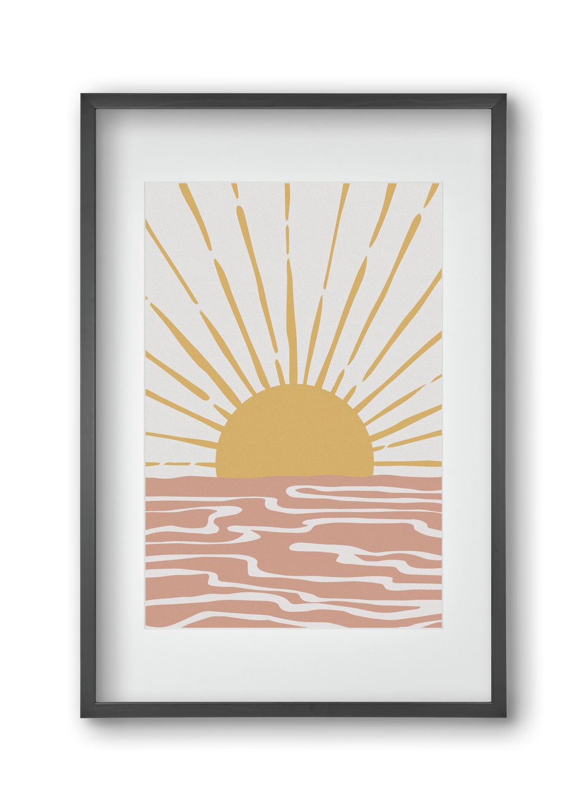 Bohemian Sunshine, 30x45 cm (20x30 cm), Fekete keret, paszpartuval