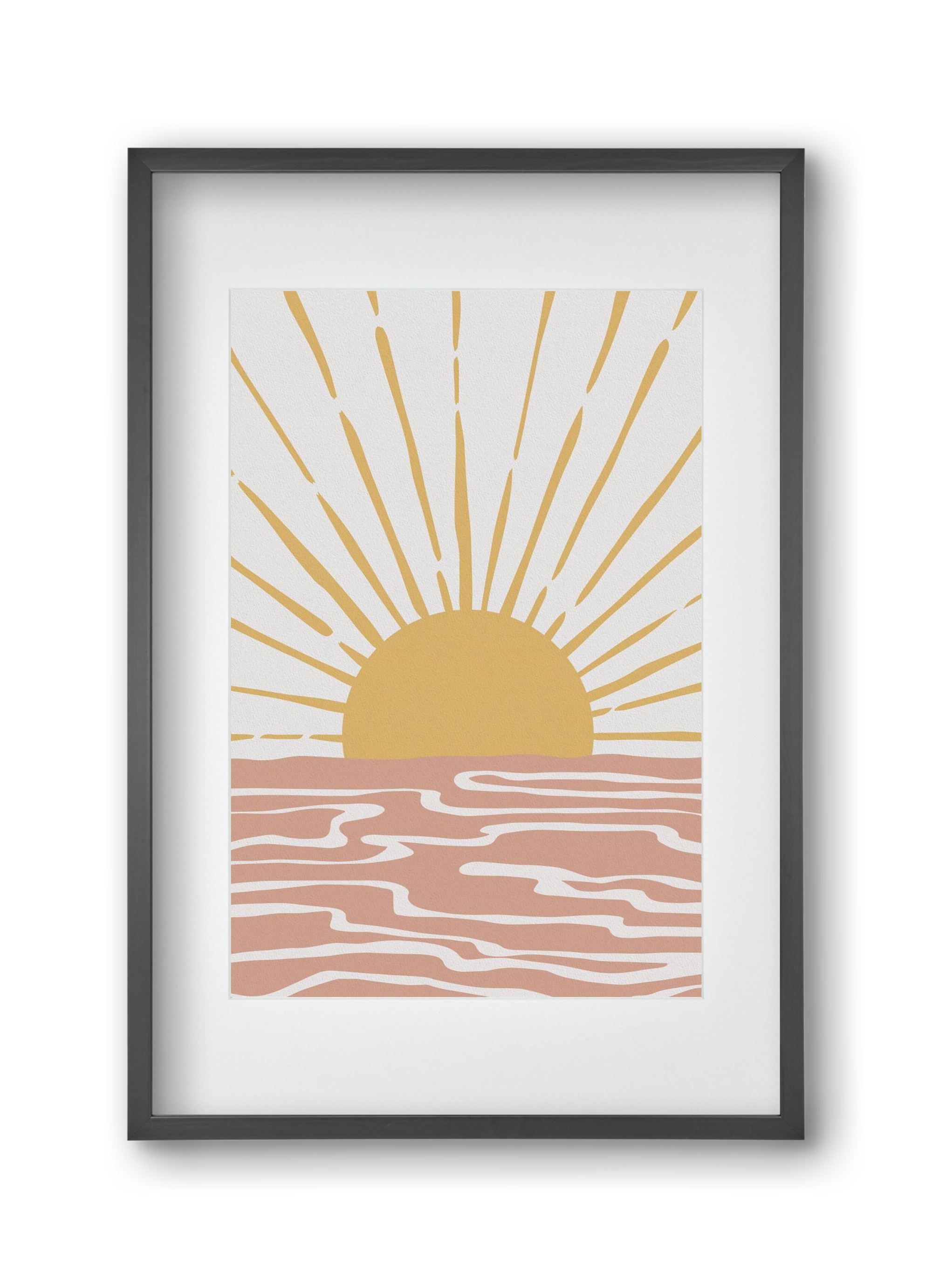 Bohemian Sunshine, 30x45 cm (20x30 cm), Fekete keret, paszpartuval