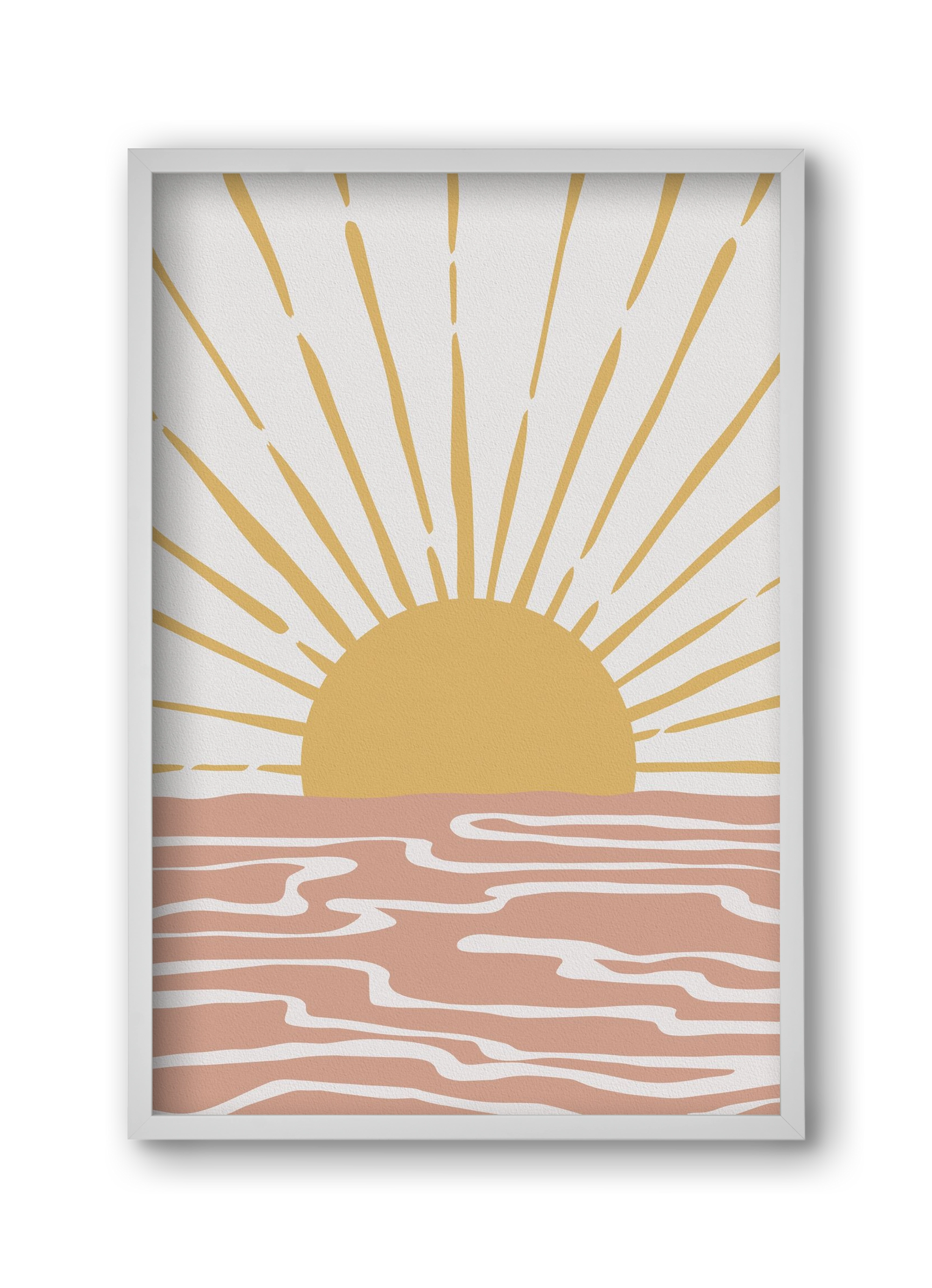 Bohemian Sunshine, 30x45 cm (30x45 cm), Fehér keret