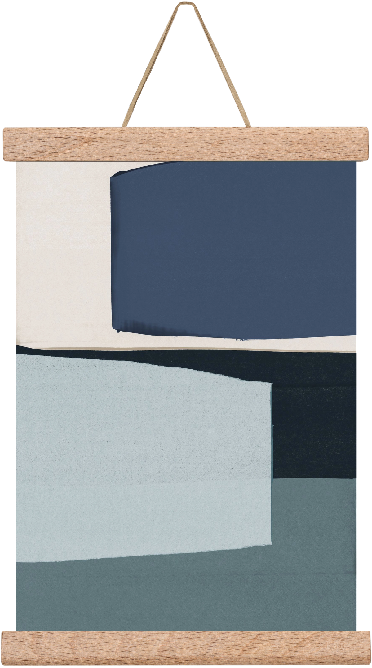 Calm Blue, 20x30 cm (20x30 cm), Tölgy akasztó