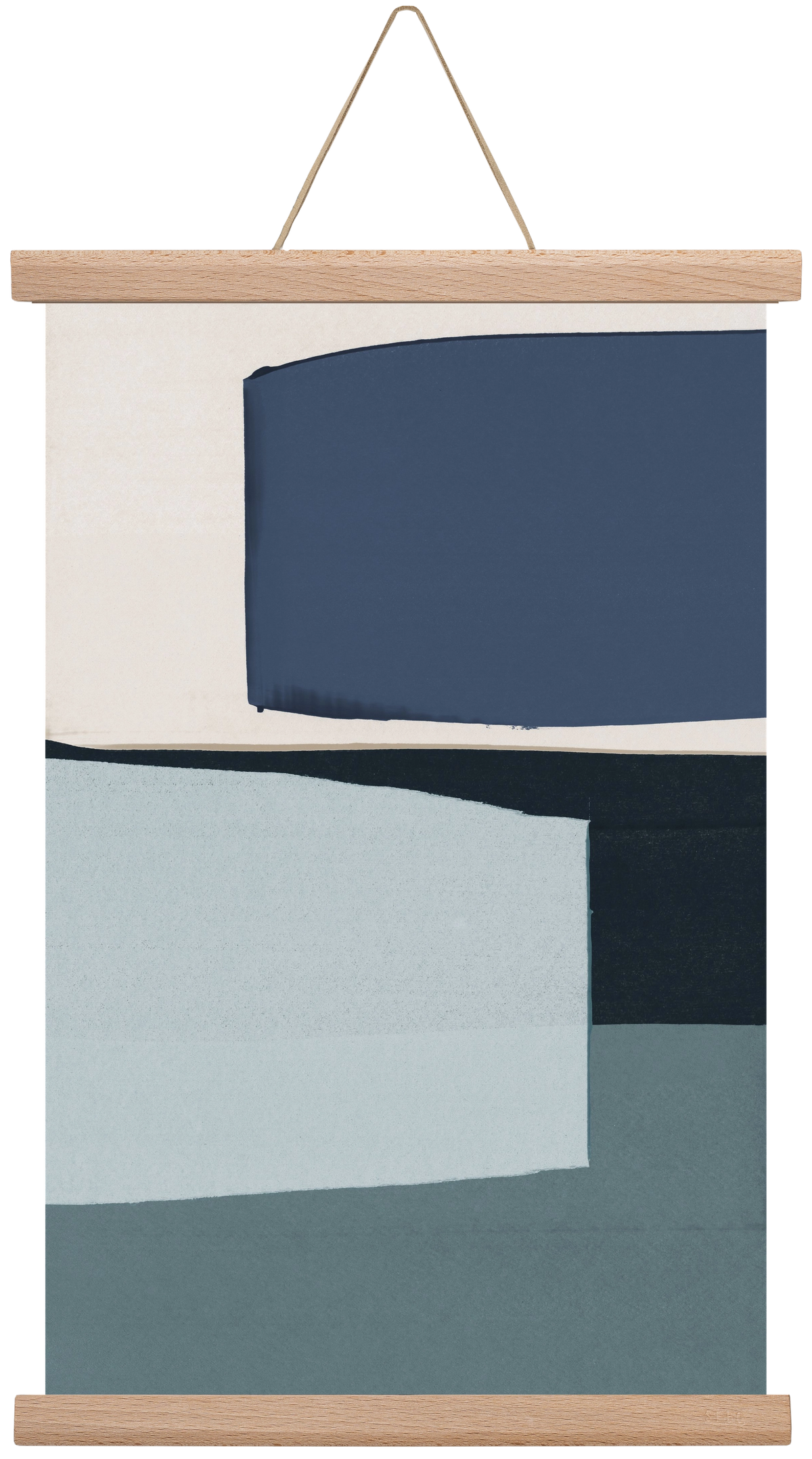 Calm Blue, 30x45 cm (30x45 cm), Tölgy akasztó