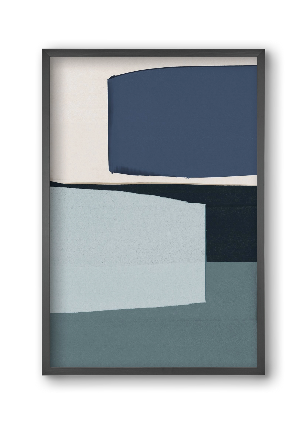 Calm Blue, 30x45 cm (30x45 cm), Fekete keret