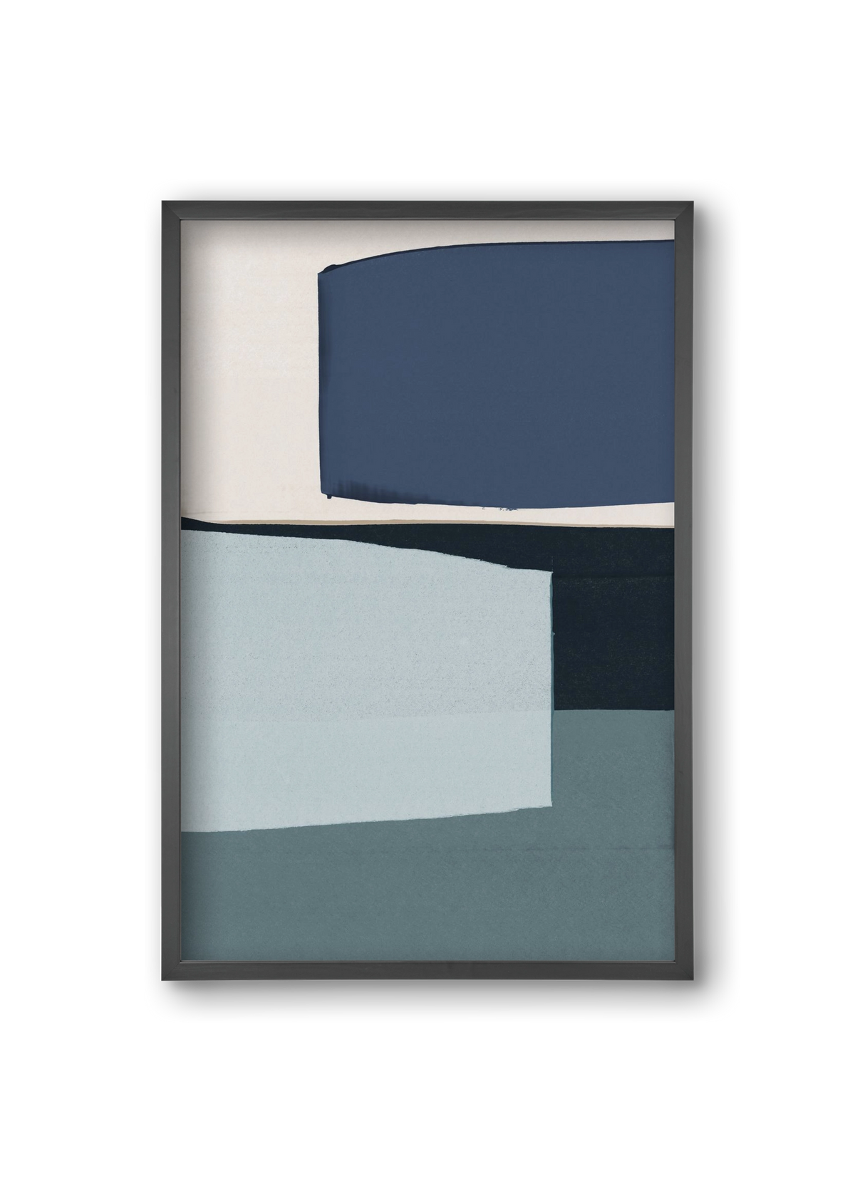 Calm Blue, 20x30 cm (20x30 cm), Fekete keret