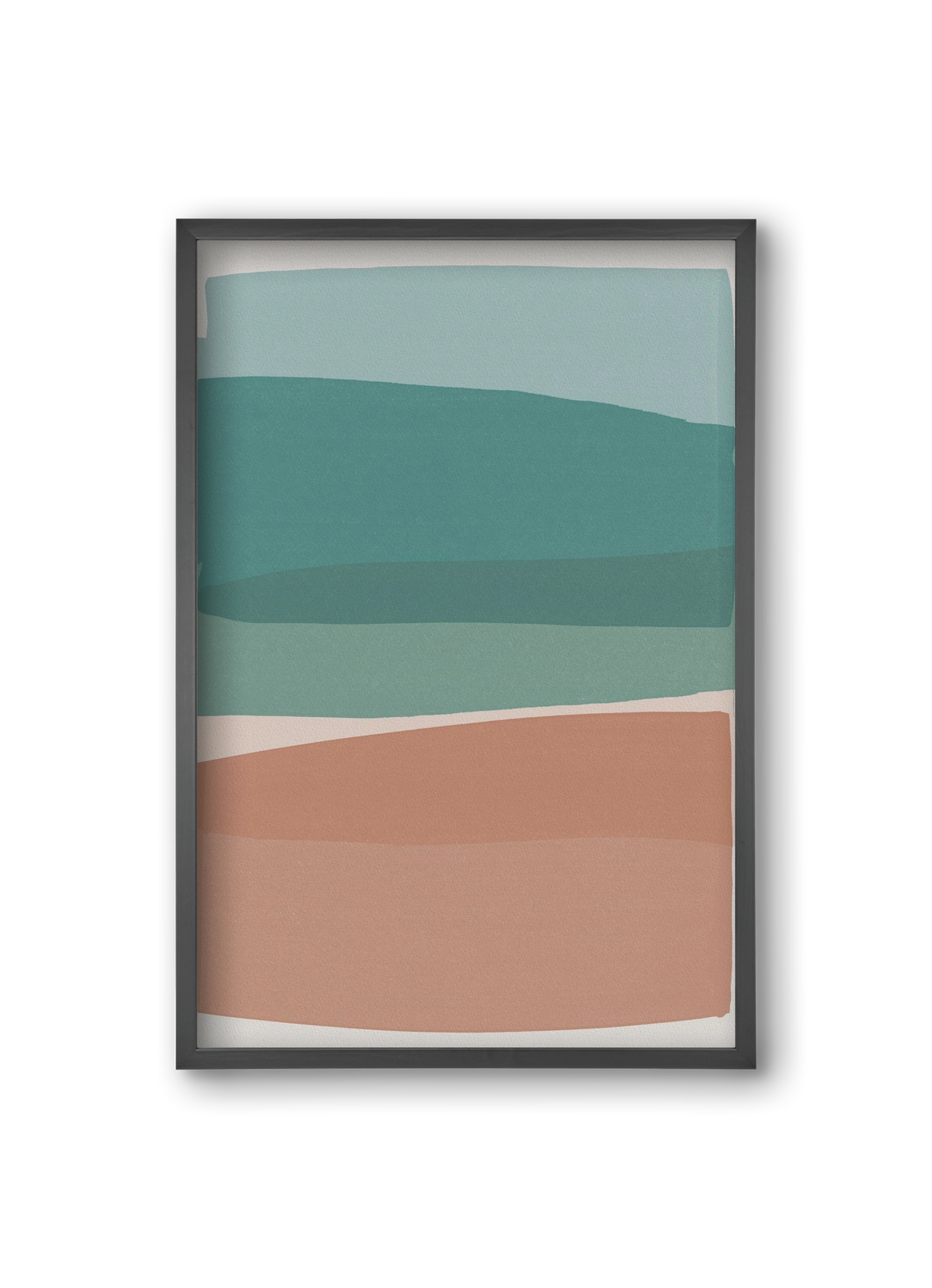 Modern Turquoise and Pink, 20x30 cm (20x30 cm), Fekete keret