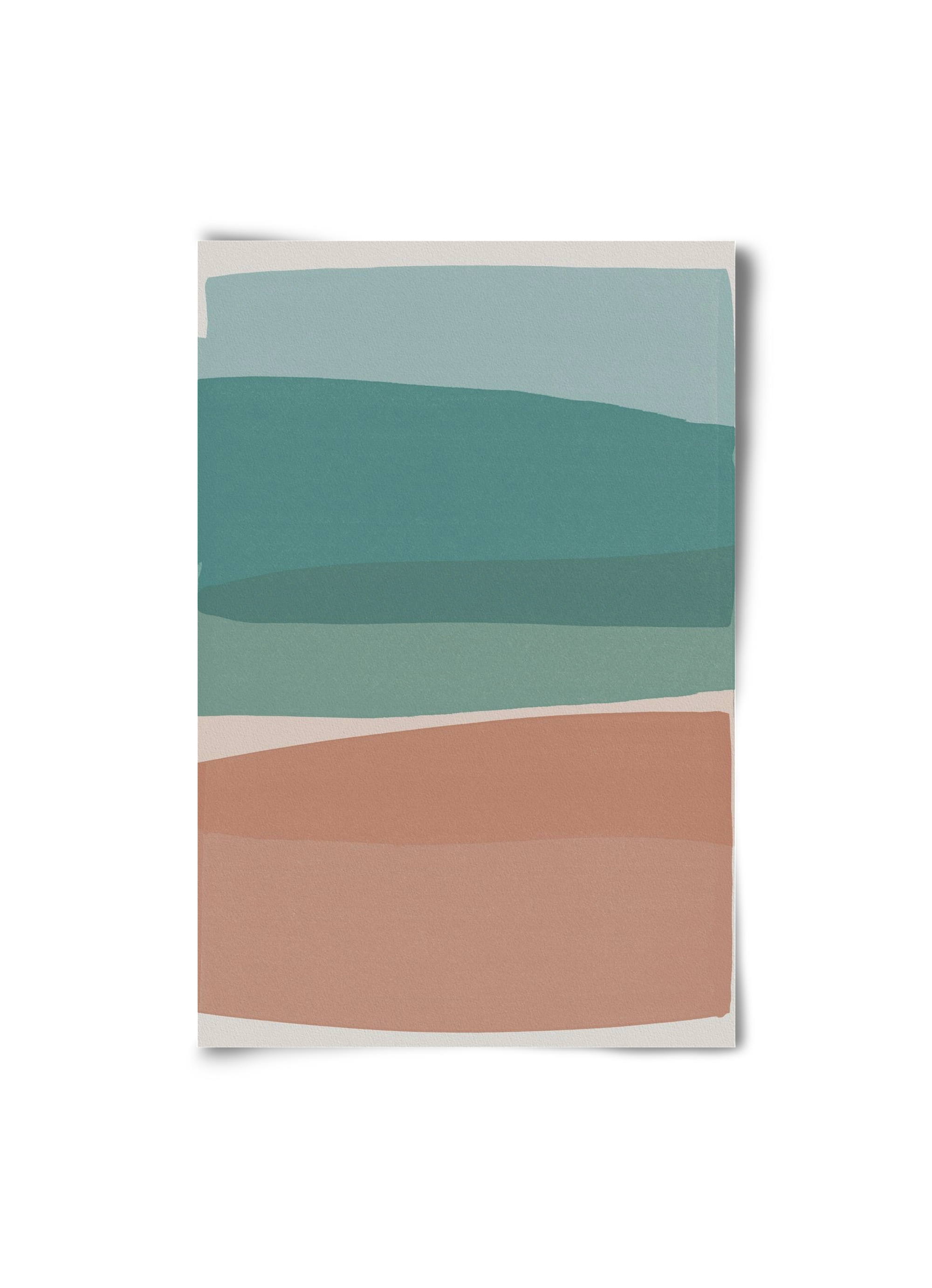 Modern Turquoise and Pink, 20x30 cm, Keret nélkül