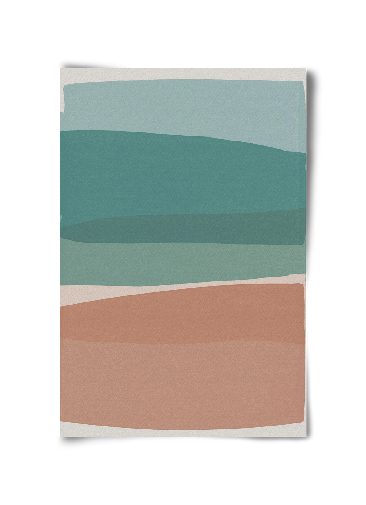 Modern Turquoise and Pink, 30x45 cm, Keret nélkül