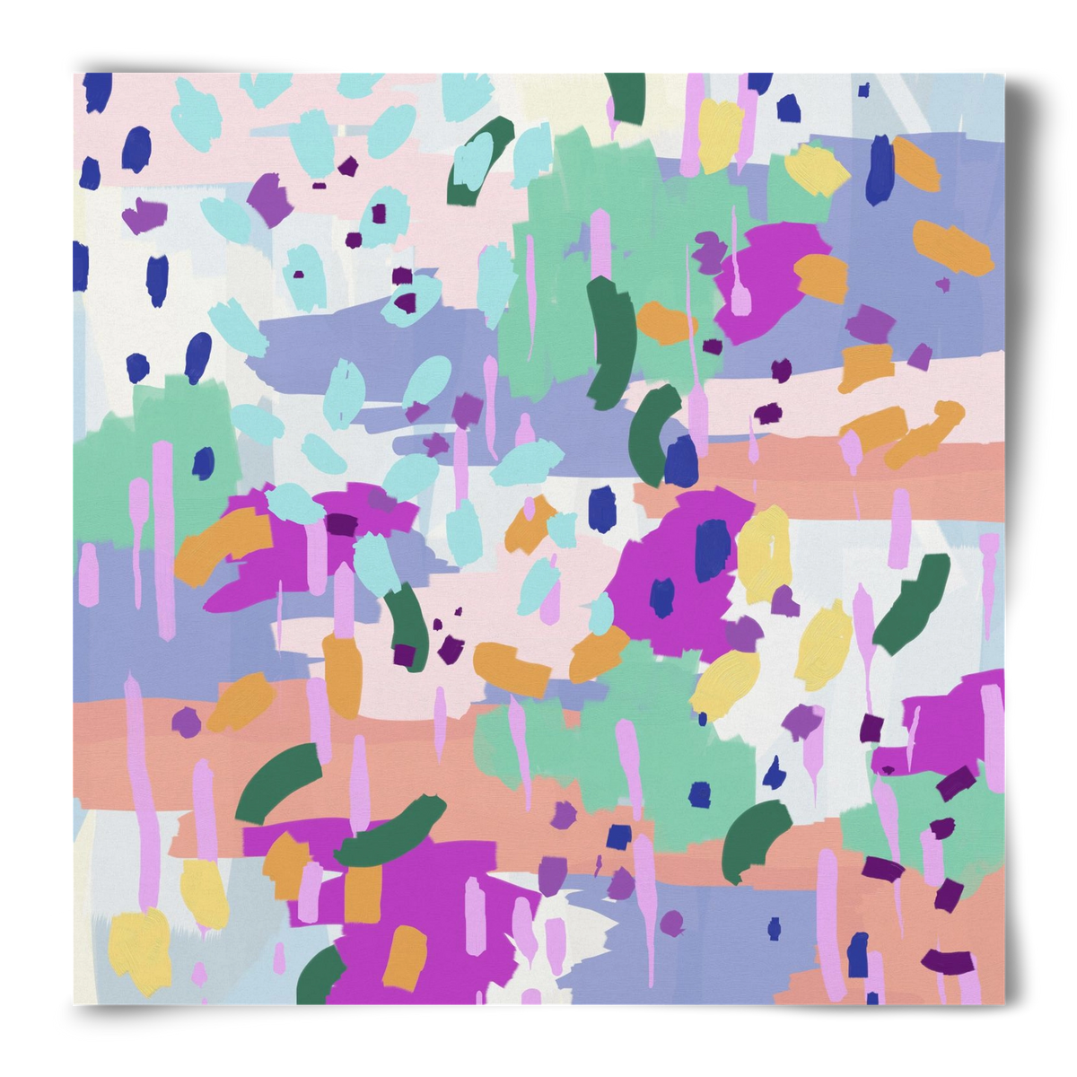 Oil Abstract I, 50x50 cm, Keret nélkül