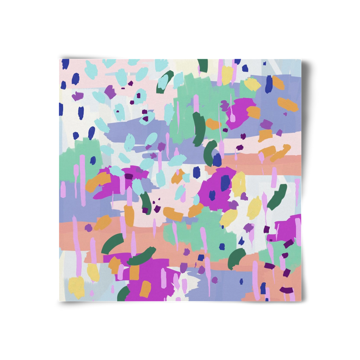 Oil Abstract I, 30x30 cm, Keret nélkül