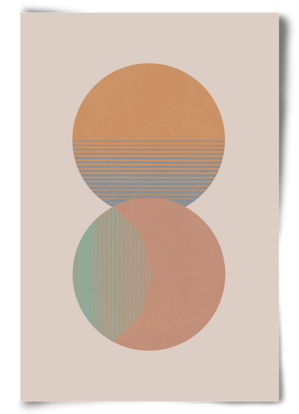 Circle Sun & Moon Colour, 60x90 cm, Keret nélkül