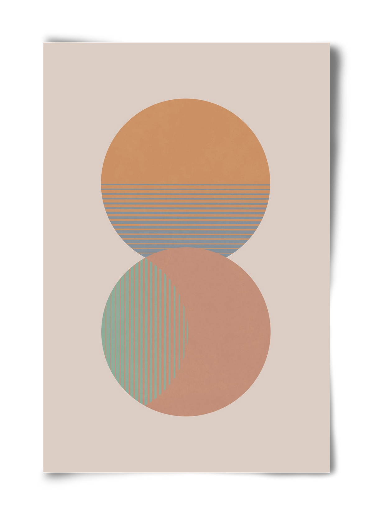 Circle Sun & Moon Colour, 40x60 cm, Keret nélkül