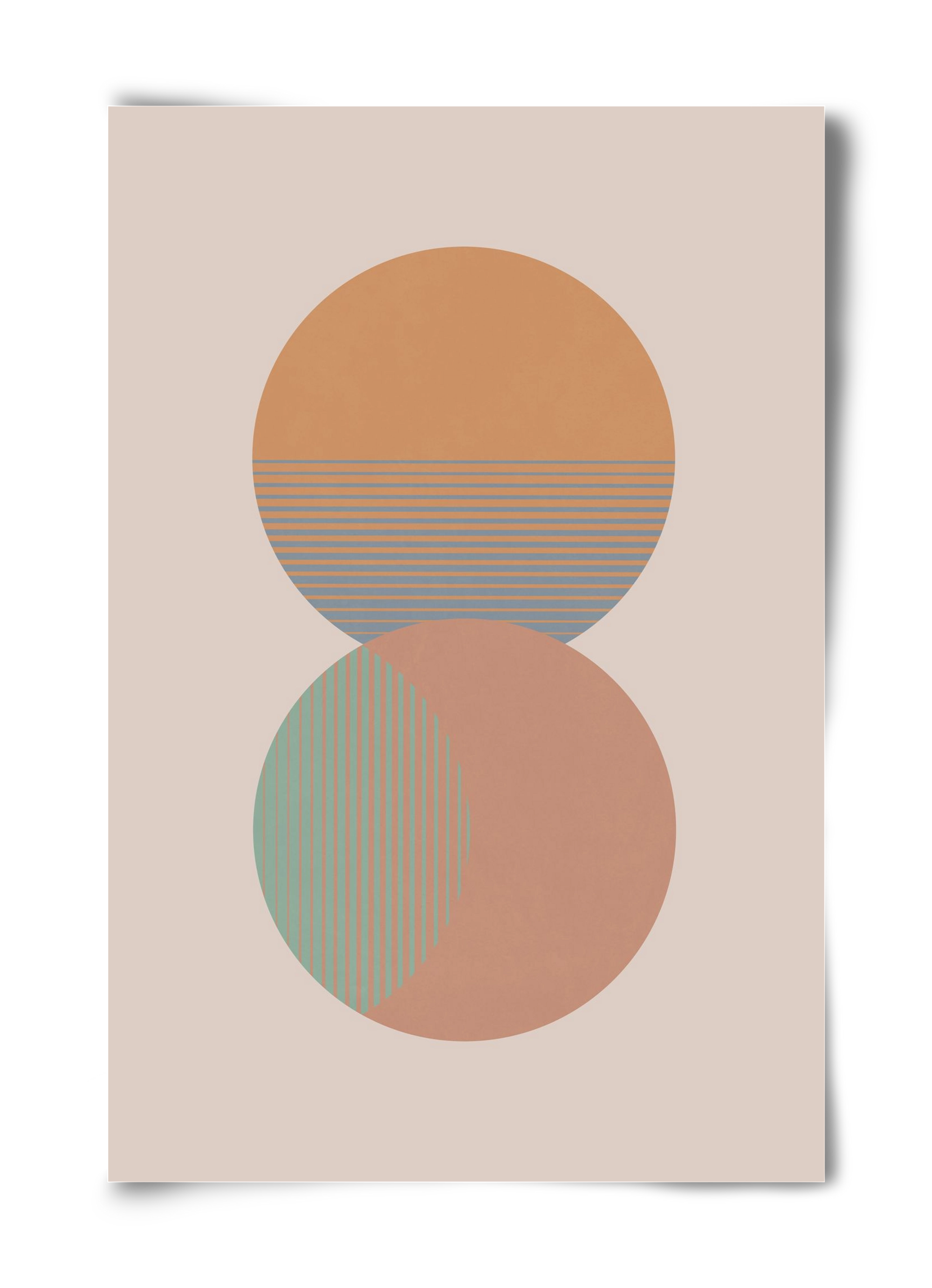 Circle Sun & Moon Colour, 40x60 cm, Keret nélkül