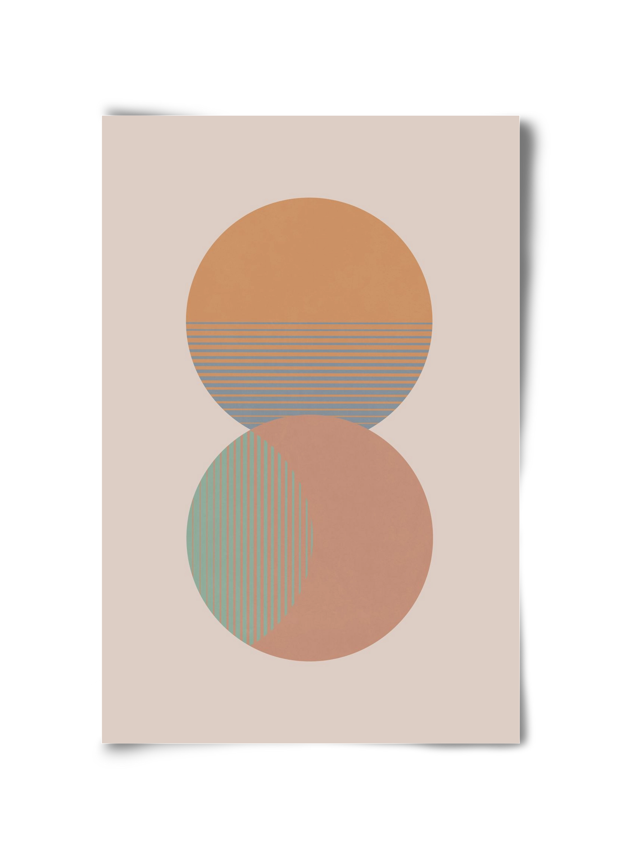 Circle Sun & Moon Colour, 30x45 cm, Keret nélkül