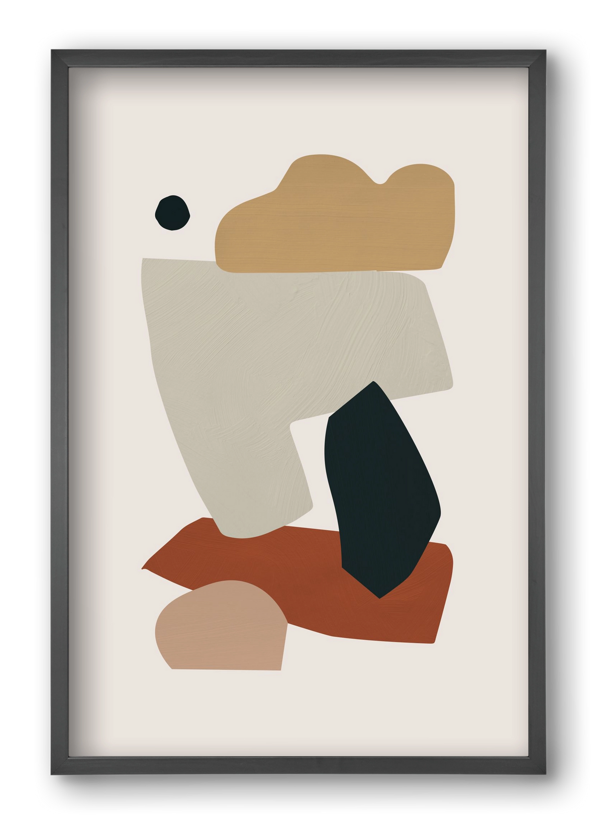 Collage Earth I, 40x60 cm (40x60 cm), Fekete keret