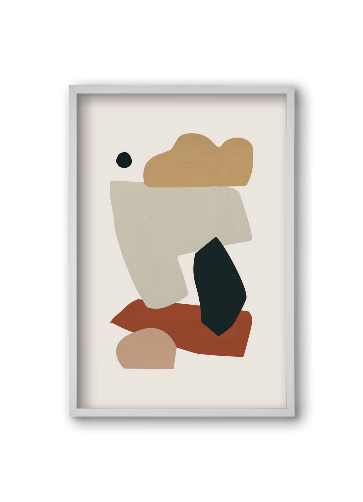 Collage Earth I, 20x30 cm (20x30 cm), Fehér keret