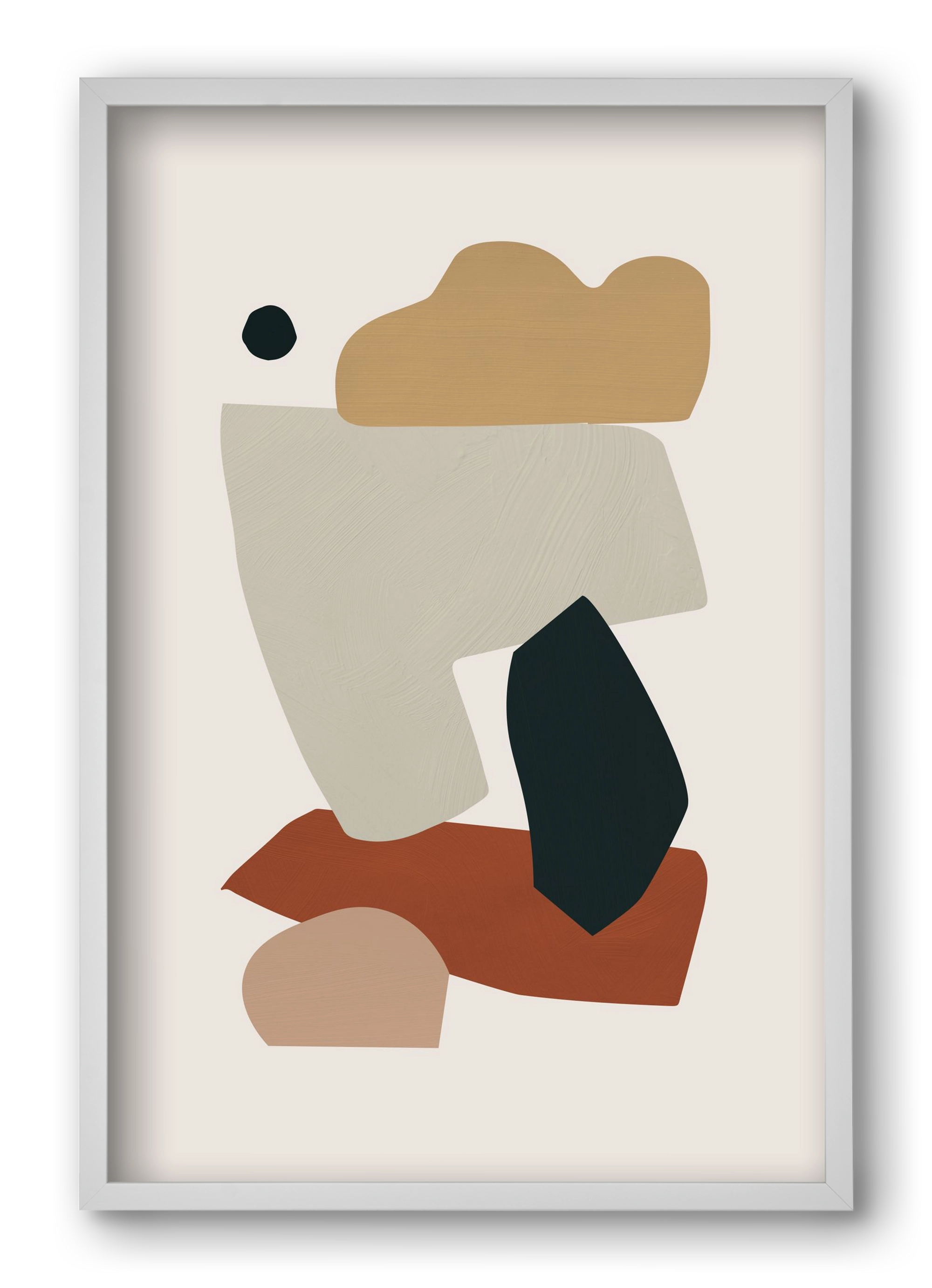 Collage Earth I, 40x60 cm (40x60 cm), Fehér keret