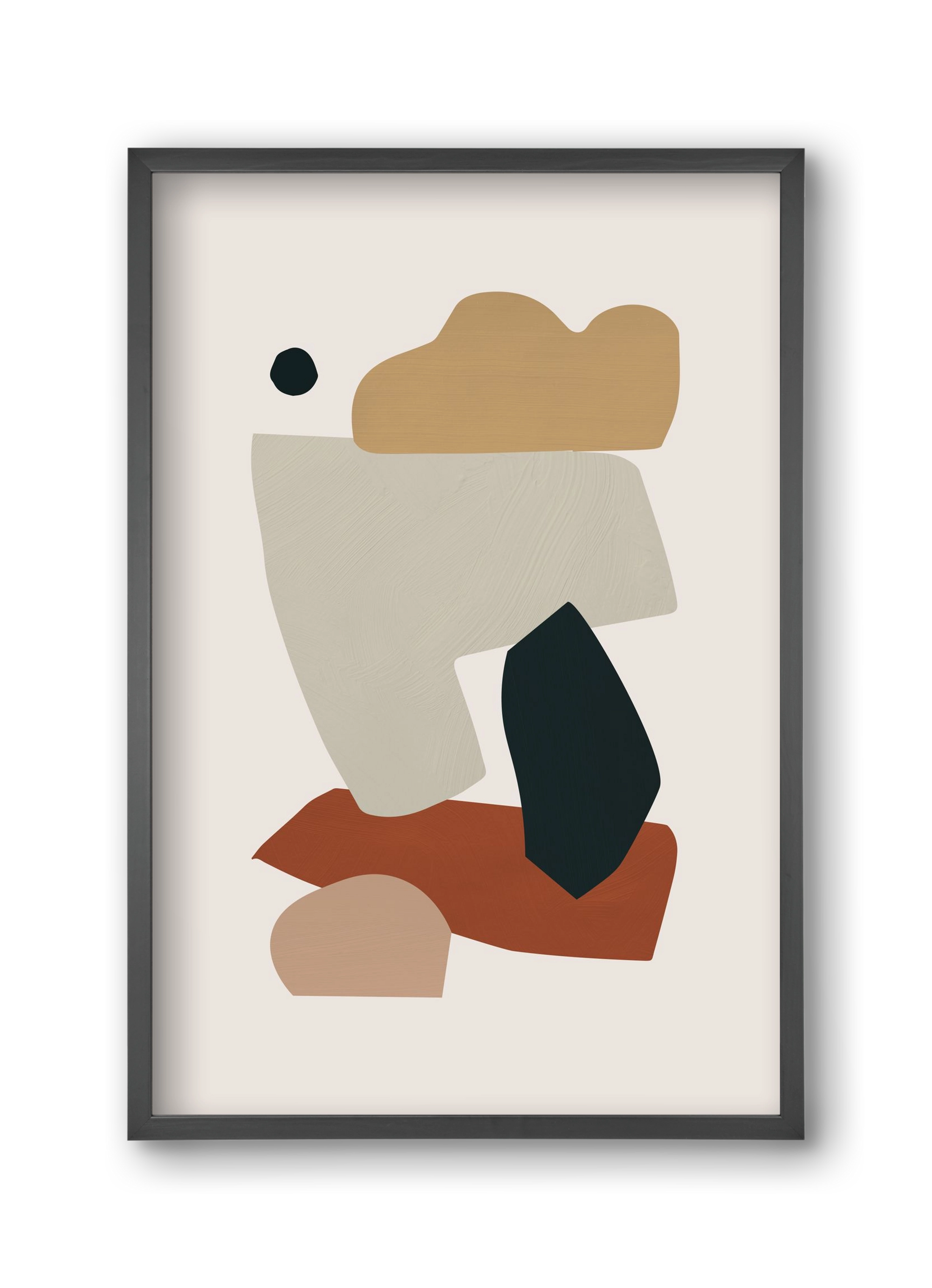 Collage Earth I, 30x45 cm (30x45 cm), Fekete keret