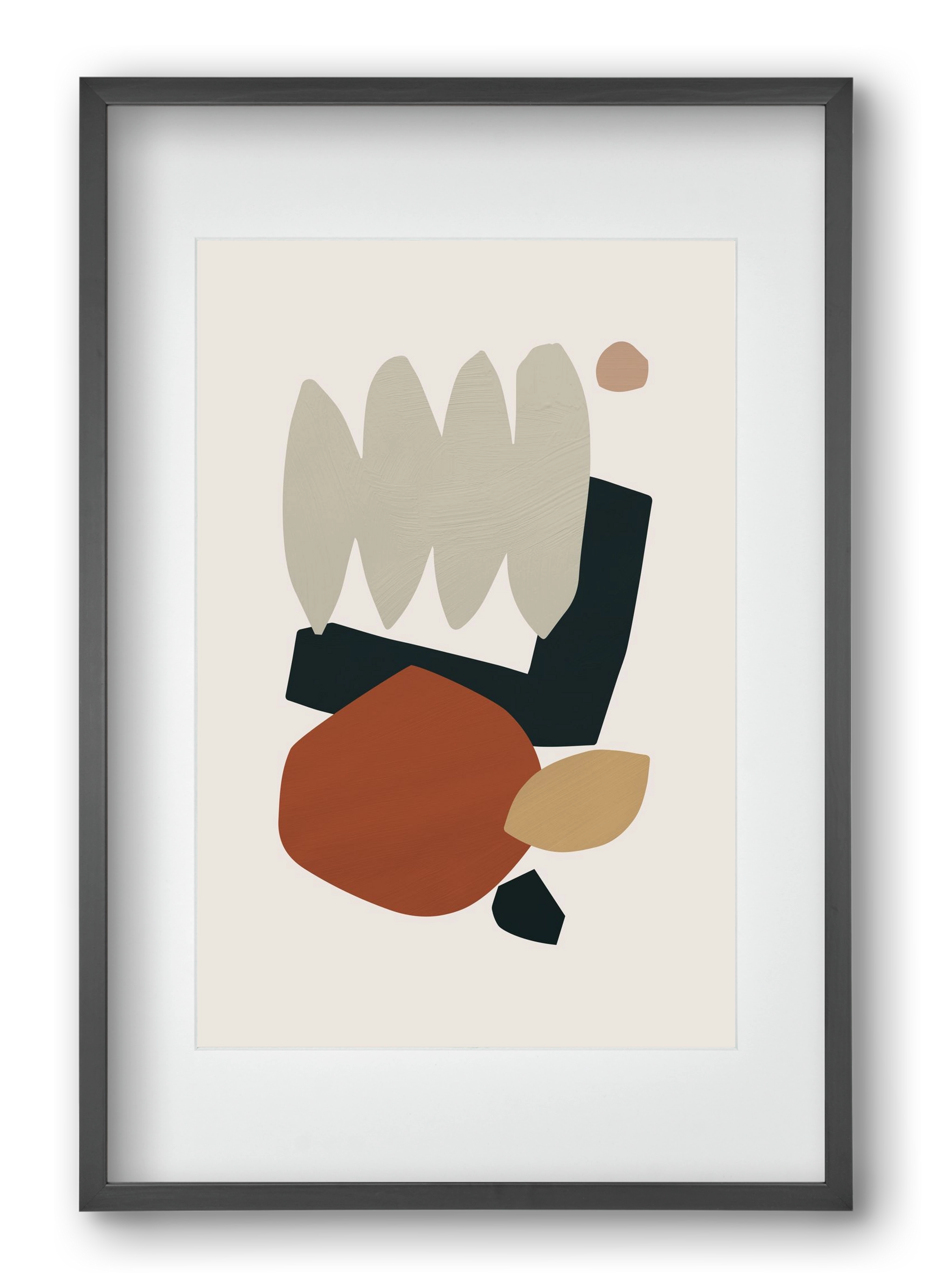 Collage Earth II, 40x60 cm (30x45 cm), Fekete keret, paszpartuval