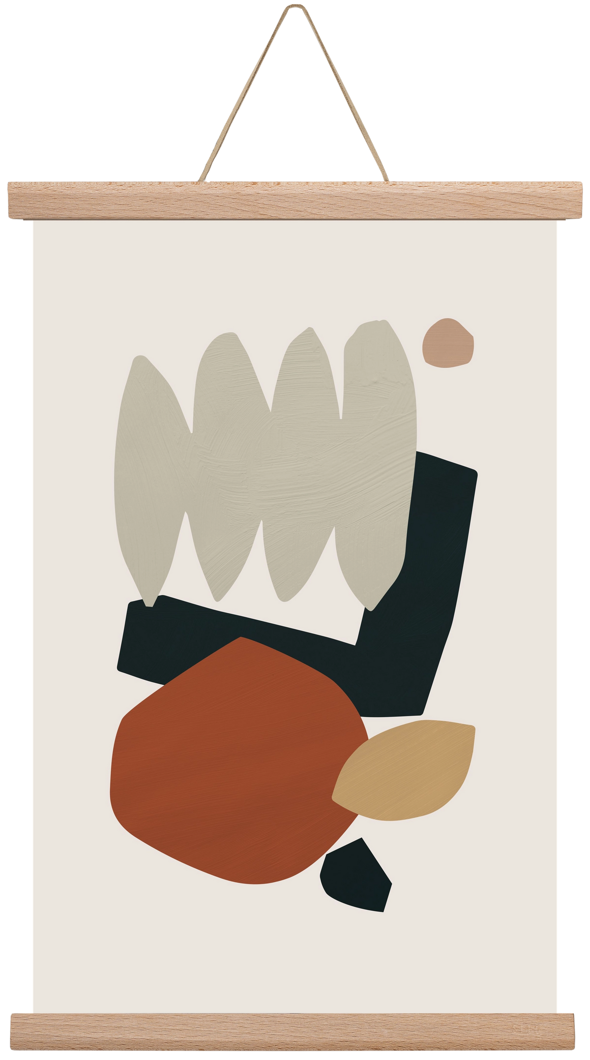 Collage Earth II, 30x45 cm (30x45 cm), Tölgy akasztó