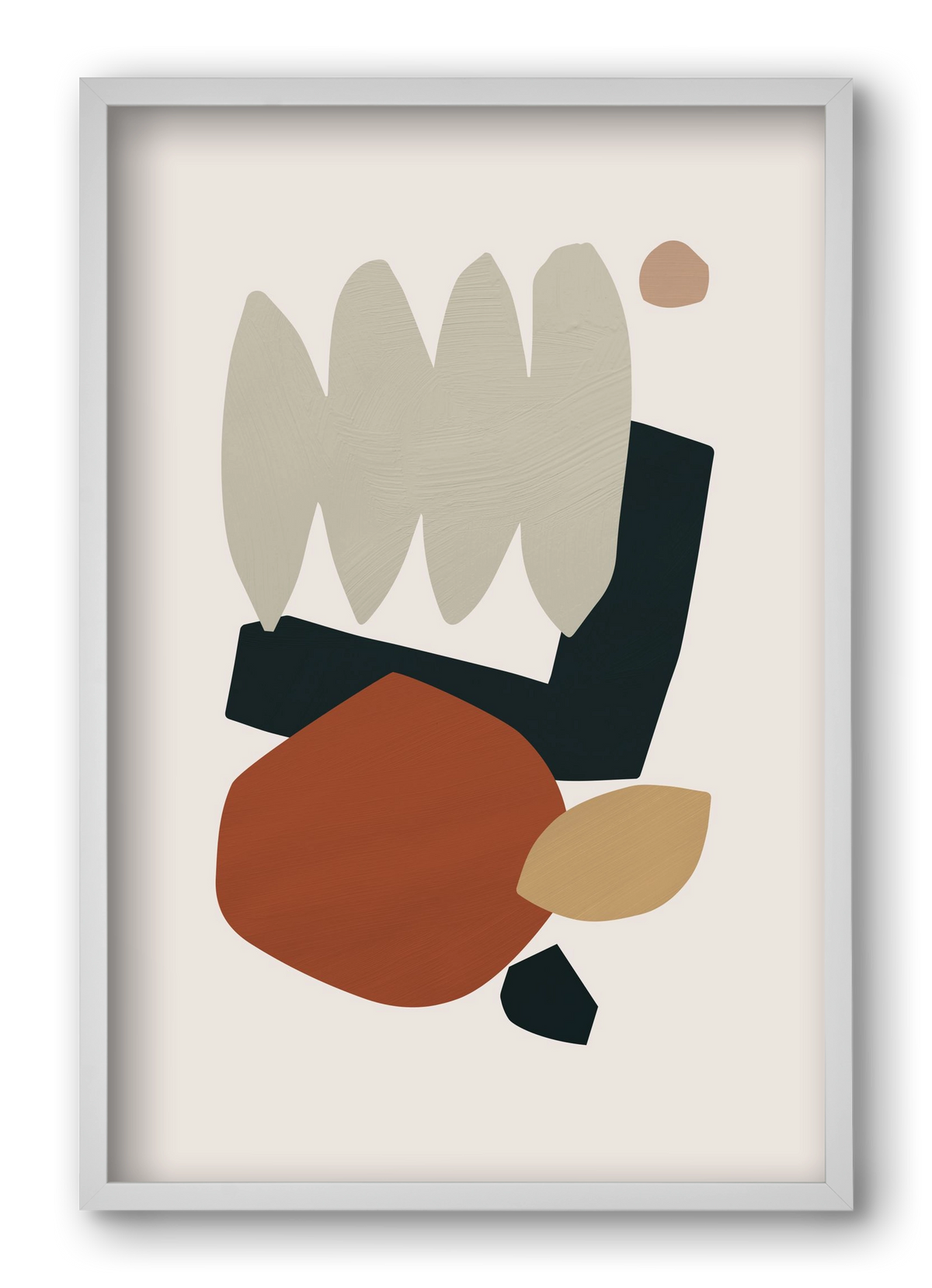 Collage Earth II, 40x60 cm (40x60 cm), Fehér keret