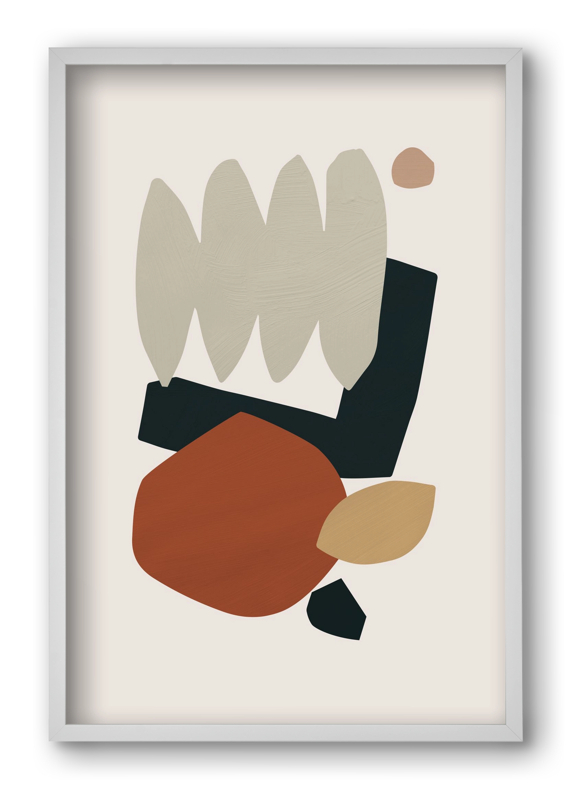 Collage Earth II, 40x60 cm (40x60 cm), Fehér keret