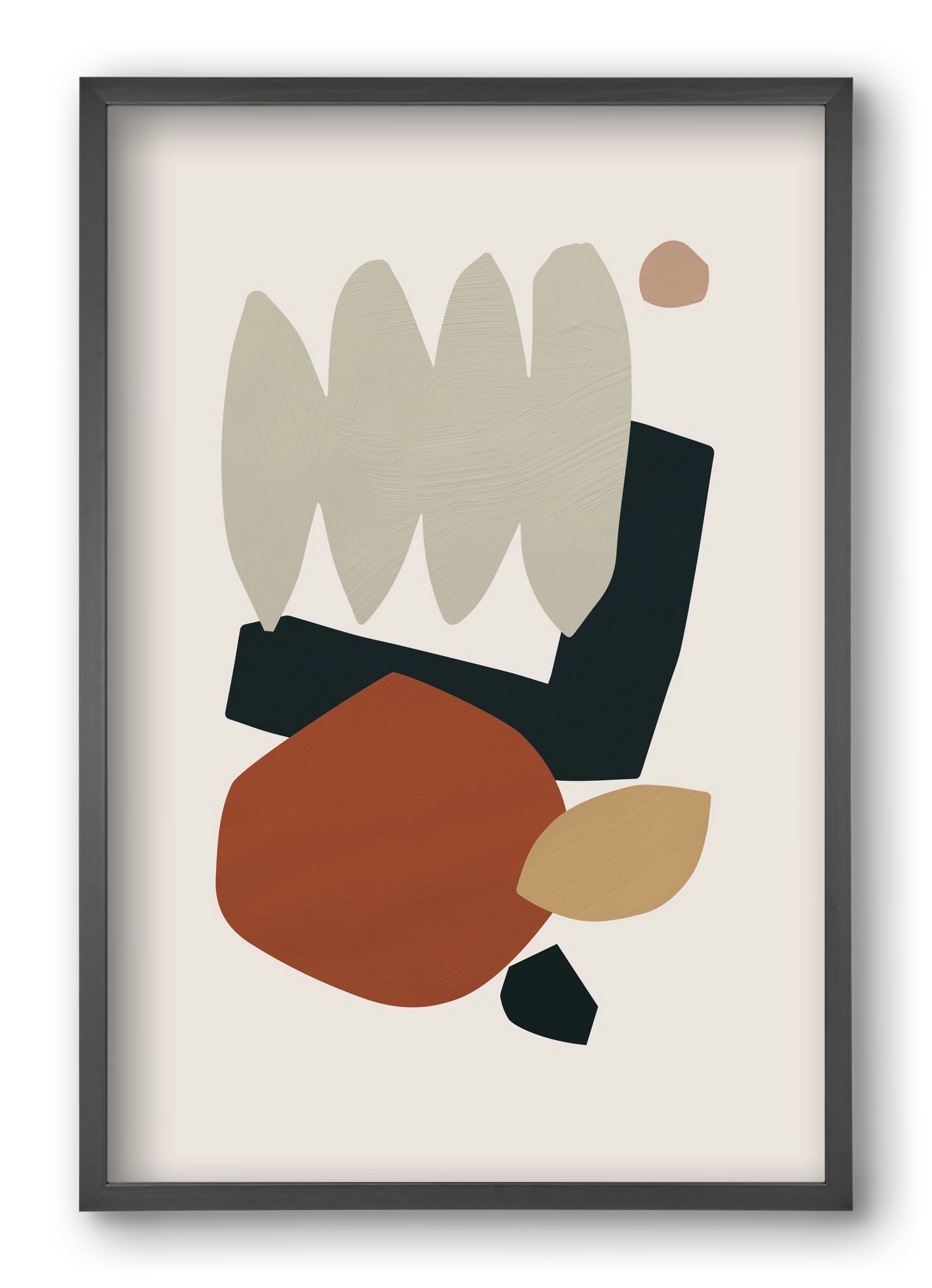 Collage Earth II, 40x60 cm (40x60 cm), Fekete keret