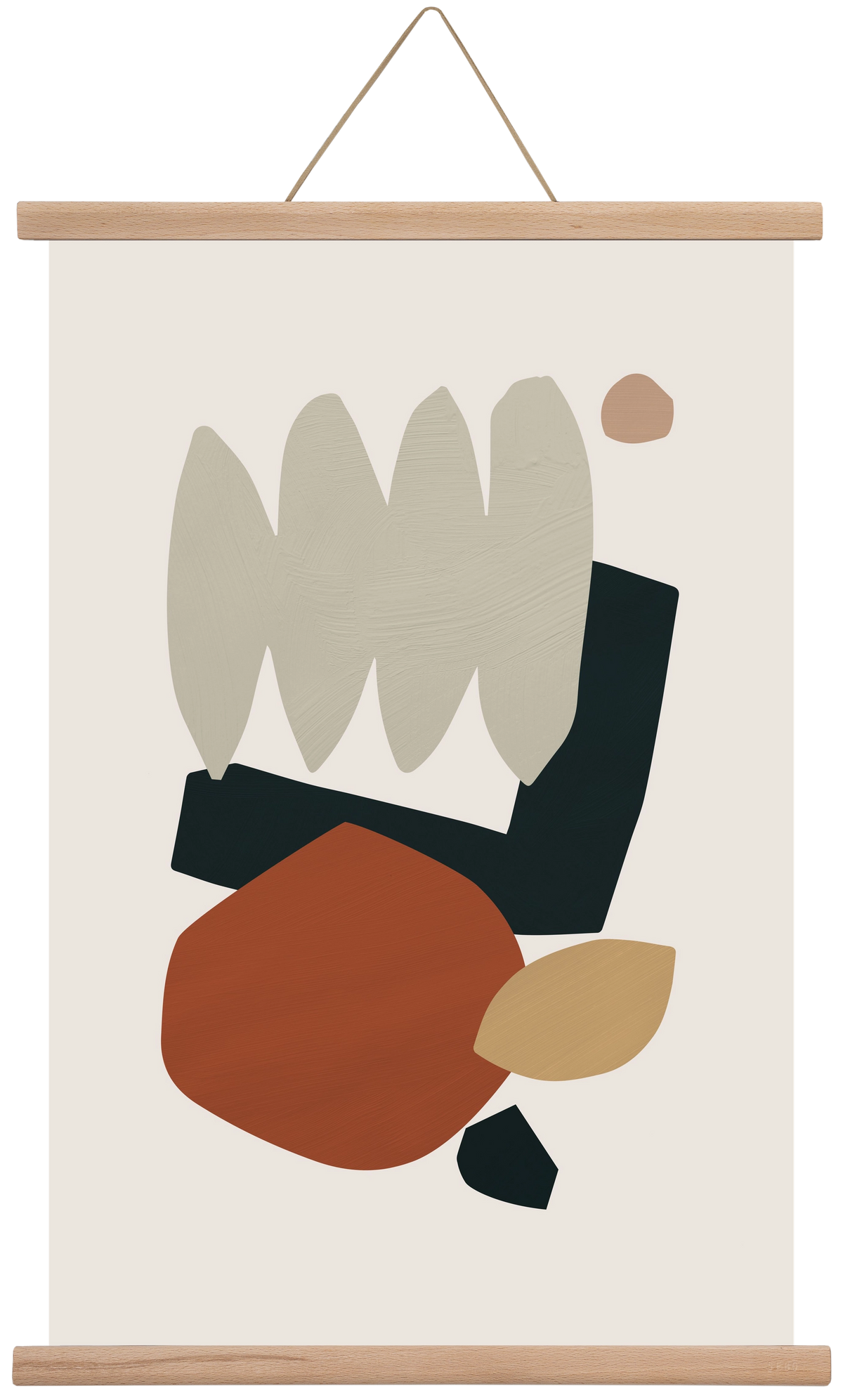 Collage Earth II, 40x60 cm (40x60 cm), Tölgy akasztó