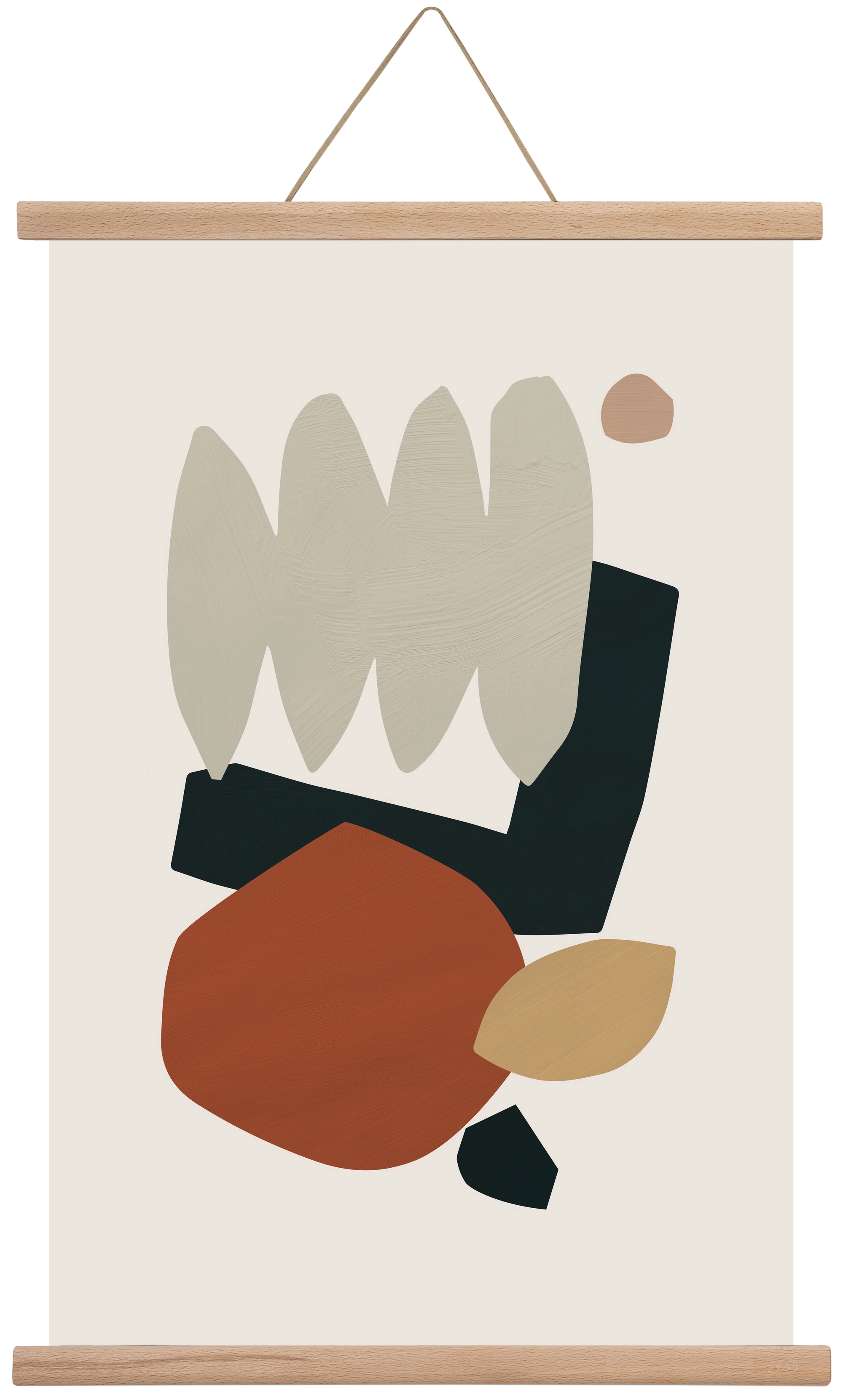 Collage Earth II, 40x60 cm (40x60 cm), Tölgy akasztó