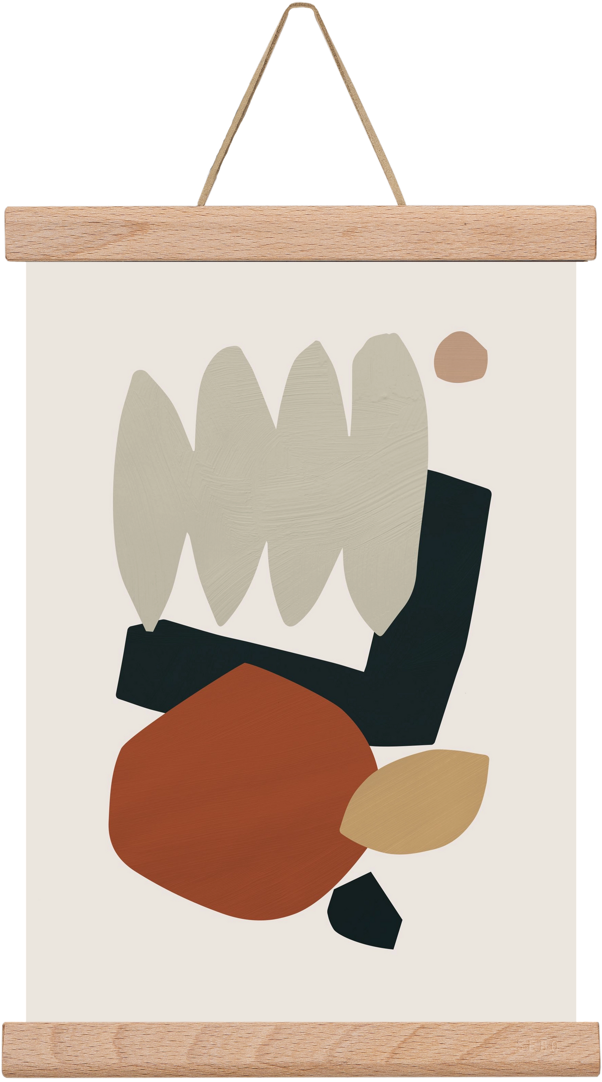 Collage Earth II, 20x30 cm (20x30 cm), Tölgy akasztó