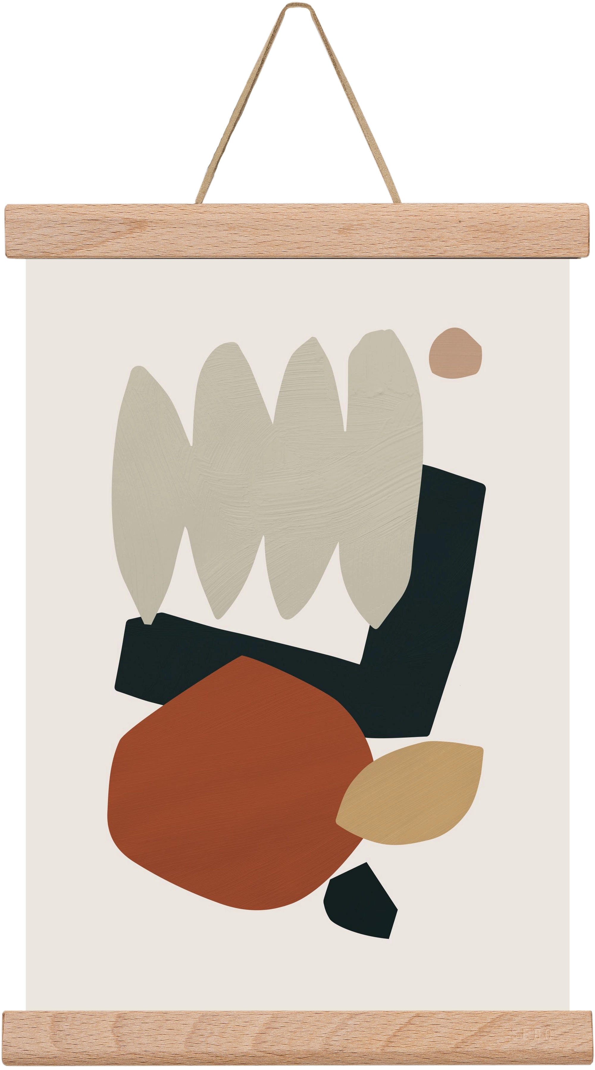 Collage Earth II, 20x30 cm (20x30 cm), Tölgy akasztó