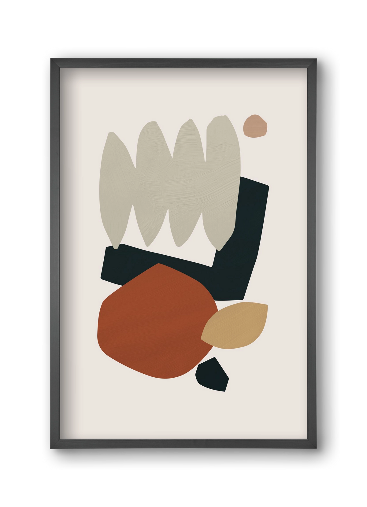 Collage Earth II, 30x45 cm (30x45 cm), Fekete keret