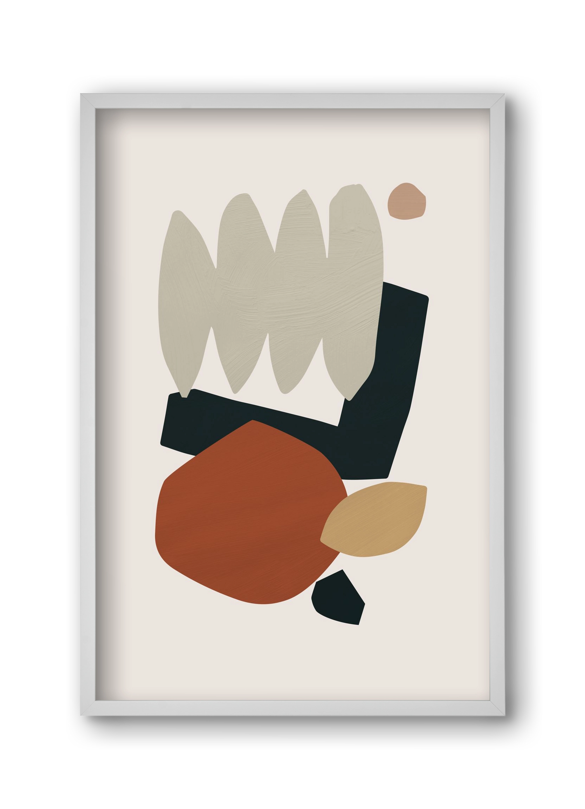 Collage Earth II, 30x45 cm (30x45 cm), Fehér keret