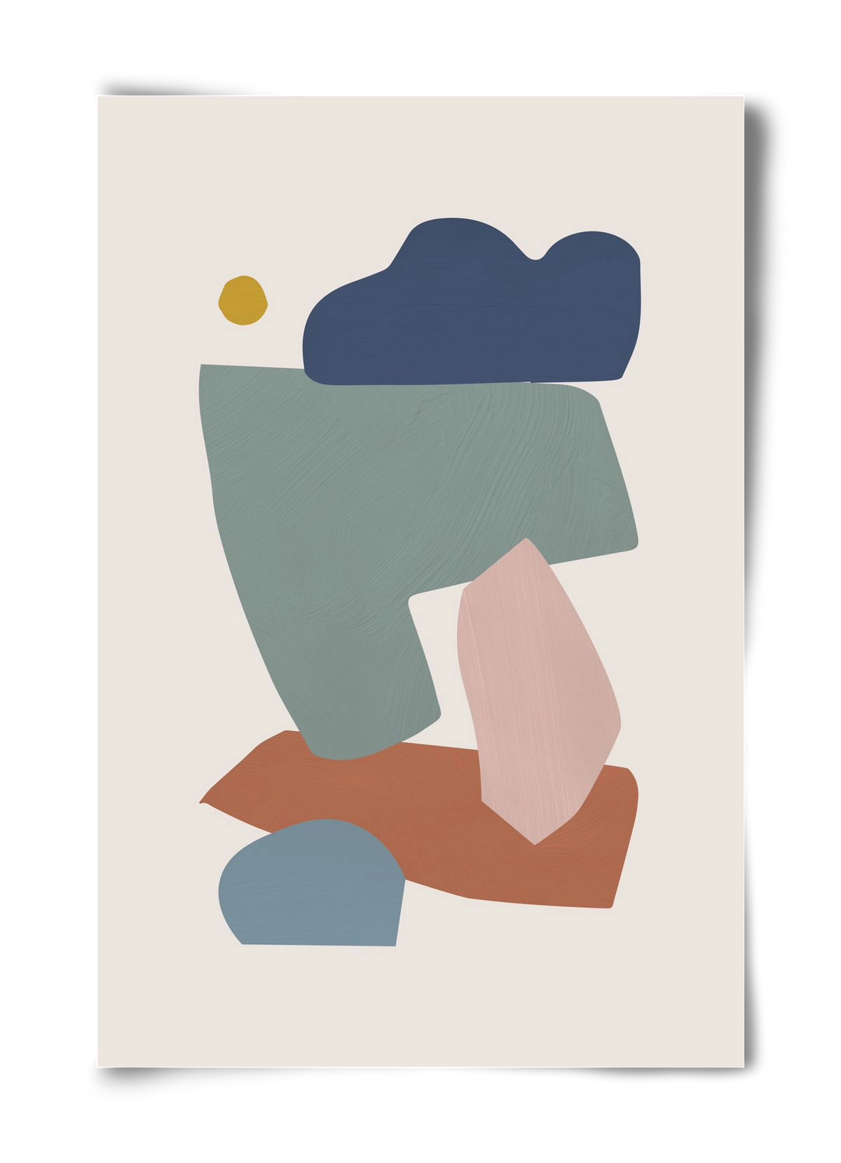 Collage Pastel I, 40x60 cm, Keret nélkül