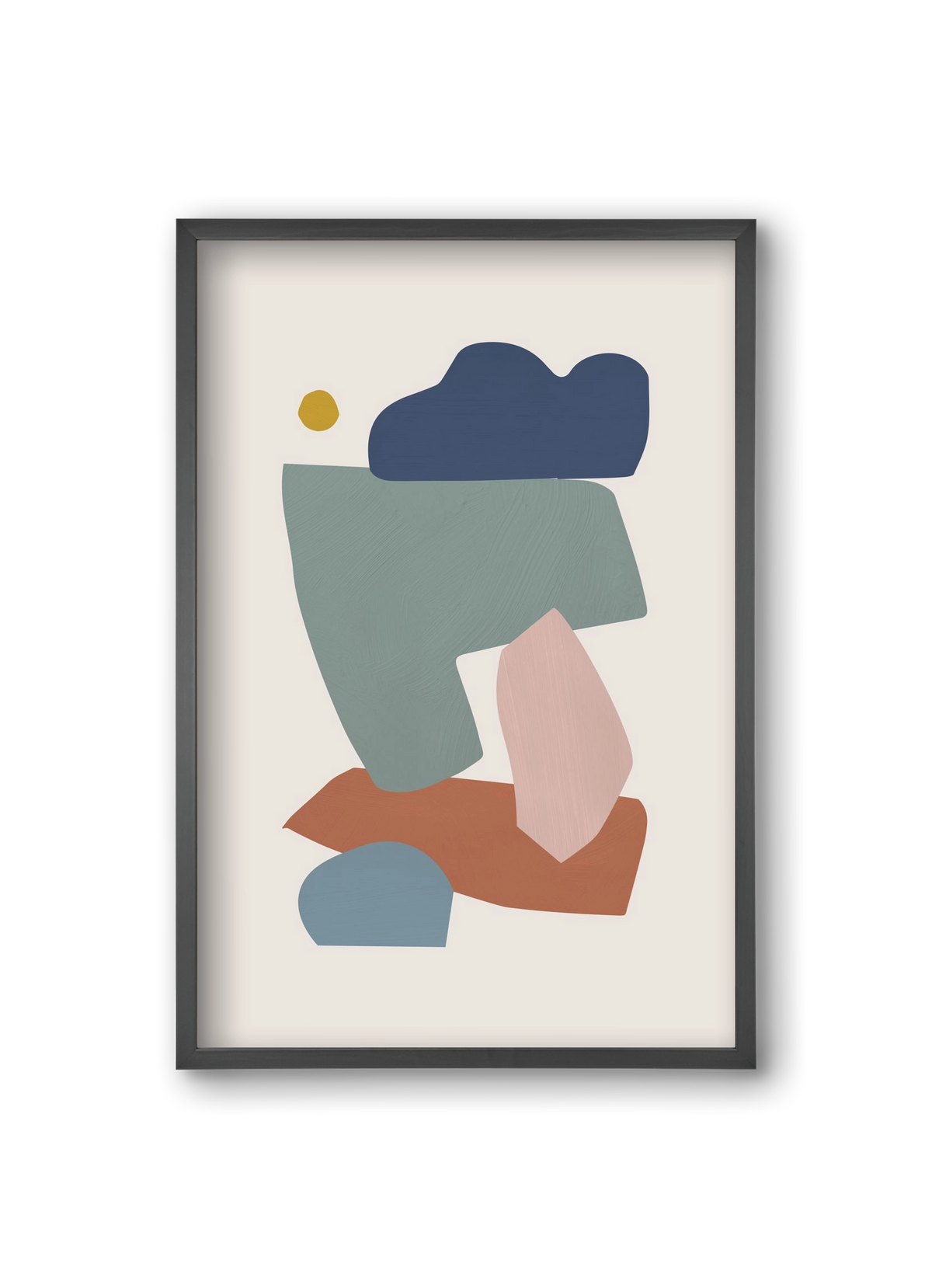 Collage Pastel I, 20x30 cm (20x30 cm), Fekete keret