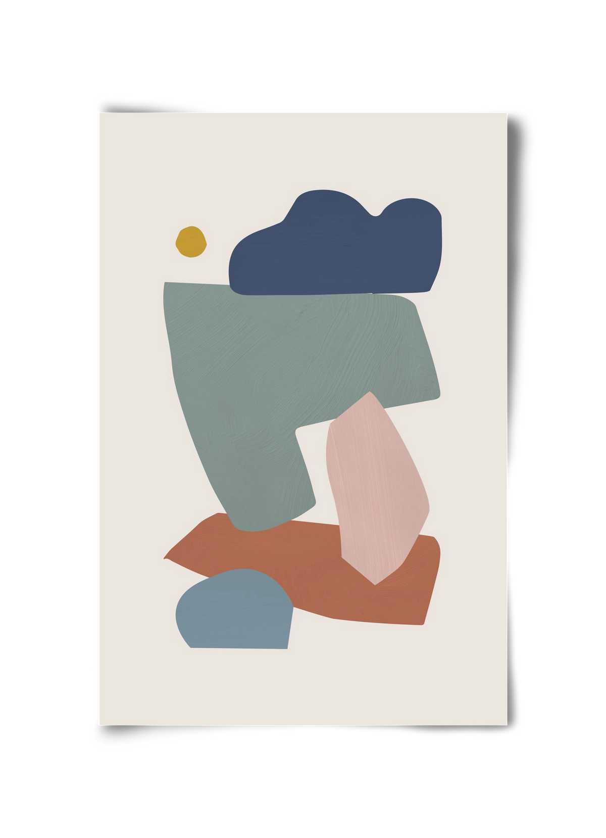 Collage Pastel I, 30x45 cm, Keret nélkül