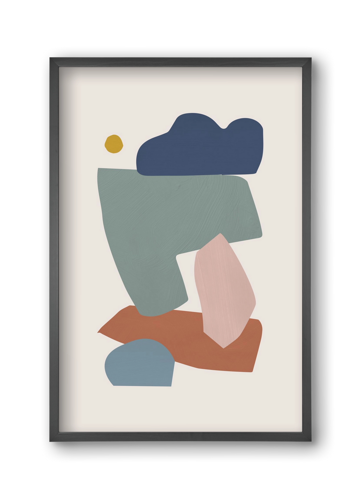 Collage Pastel I, 30x45 cm (30x45 cm), Fekete keret