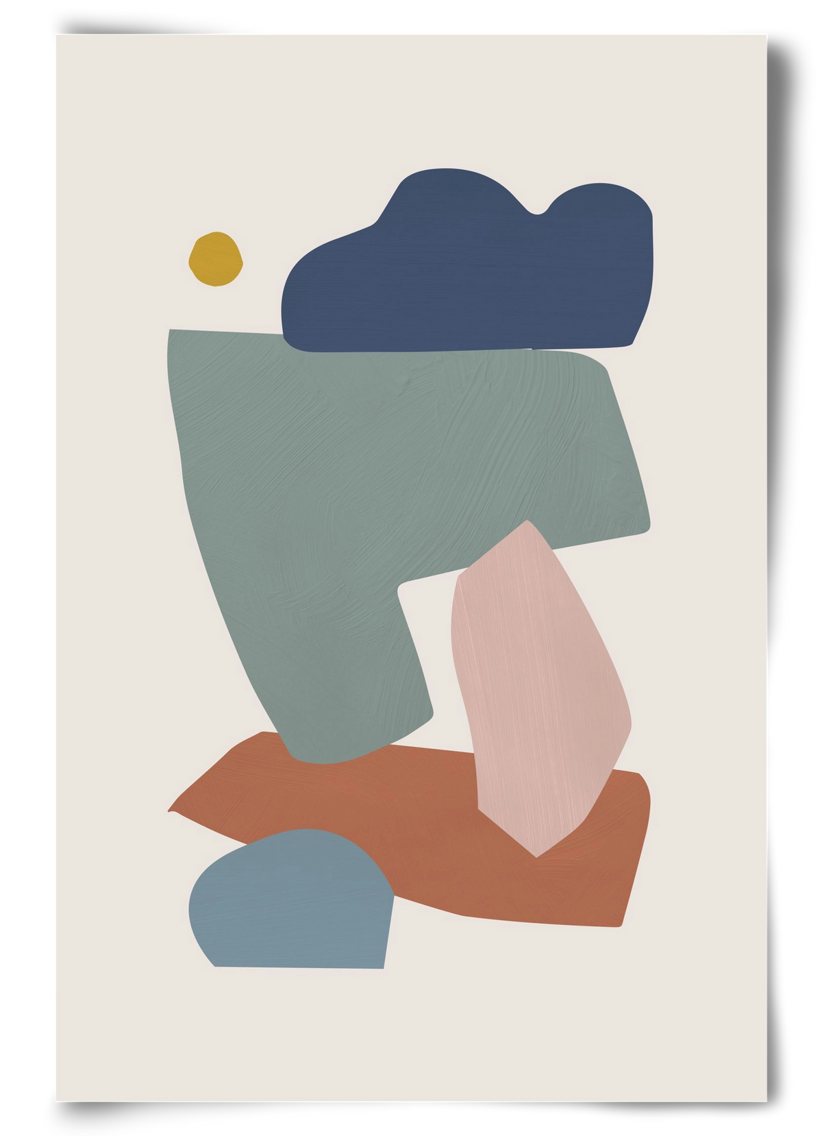 Collage Pastel I, 60x90 cm, Keret nélkül