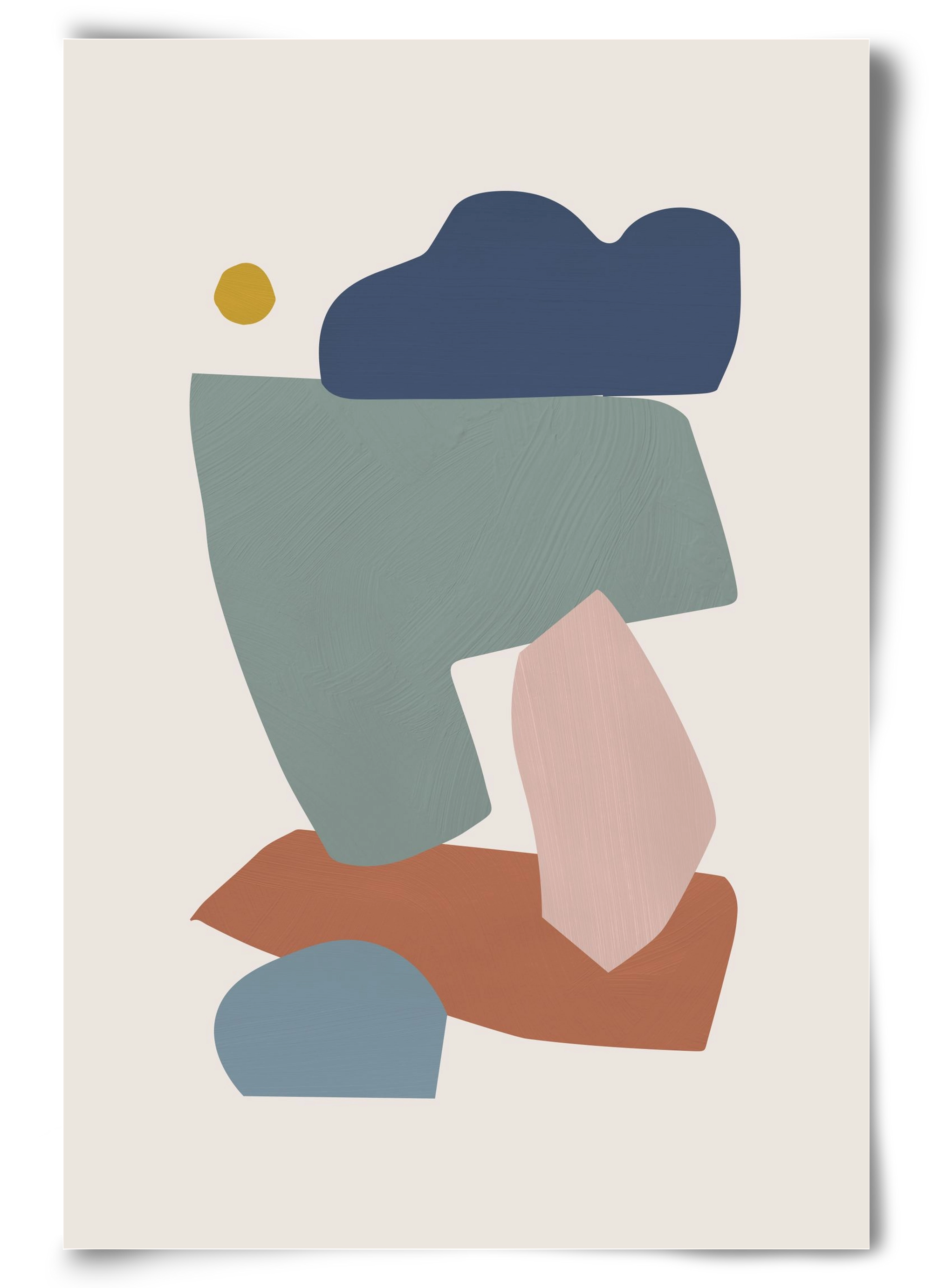 Collage Pastel I, 60x90 cm, Keret nélkül