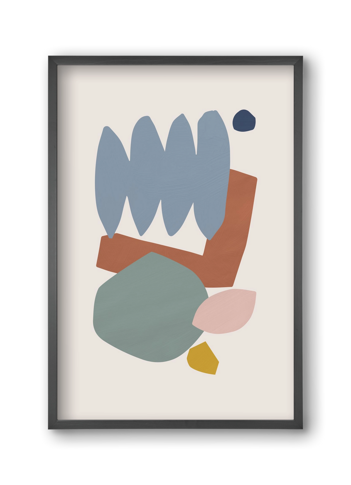 Collage Pastel II, 30x45 cm (30x45 cm), Fekete keret