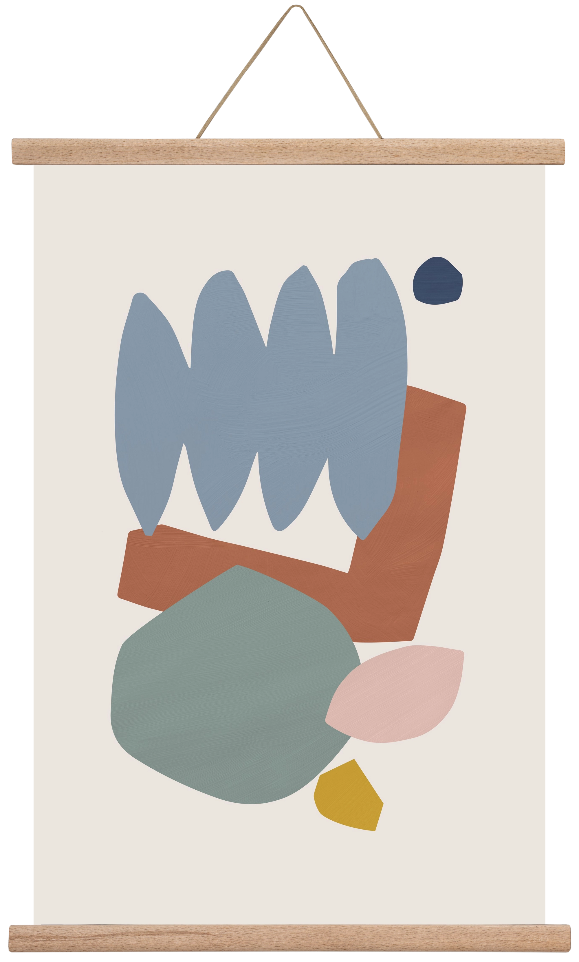 Collage Pastel II, 40x60 cm (40x60 cm), Tölgy akasztó