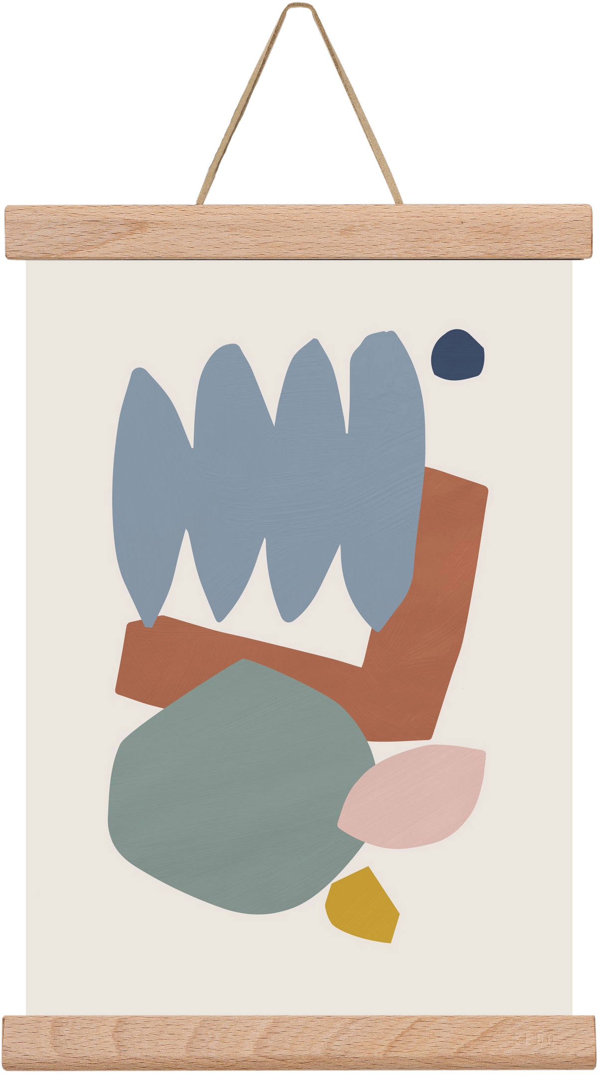 Collage Pastel II, 20x30 cm (20x30 cm), Tölgy akasztó