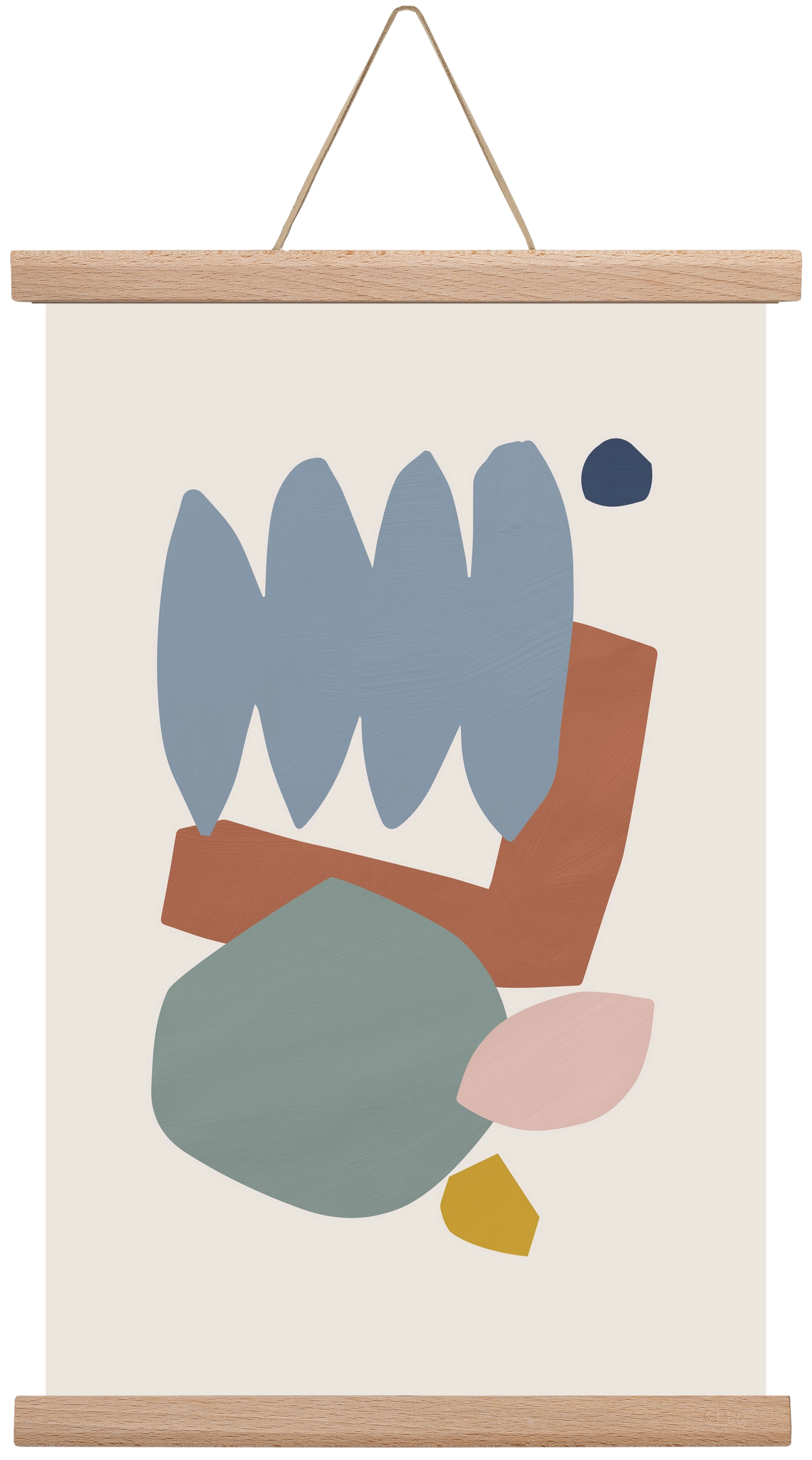 Collage Pastel II, 30x45 cm (30x45 cm), Tölgy akasztó