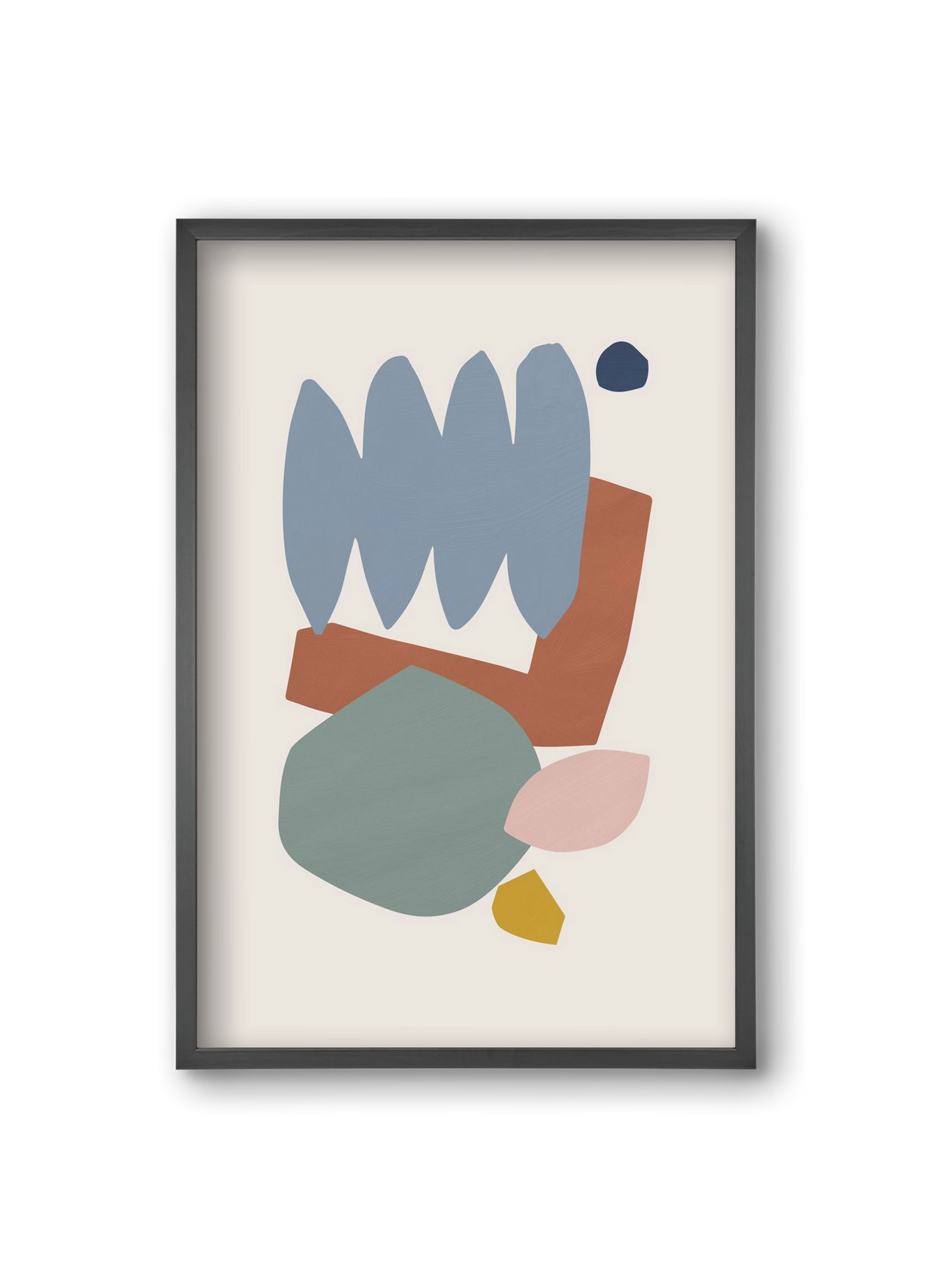 Collage Pastel II, 20x30 cm (20x30 cm), Fekete keret