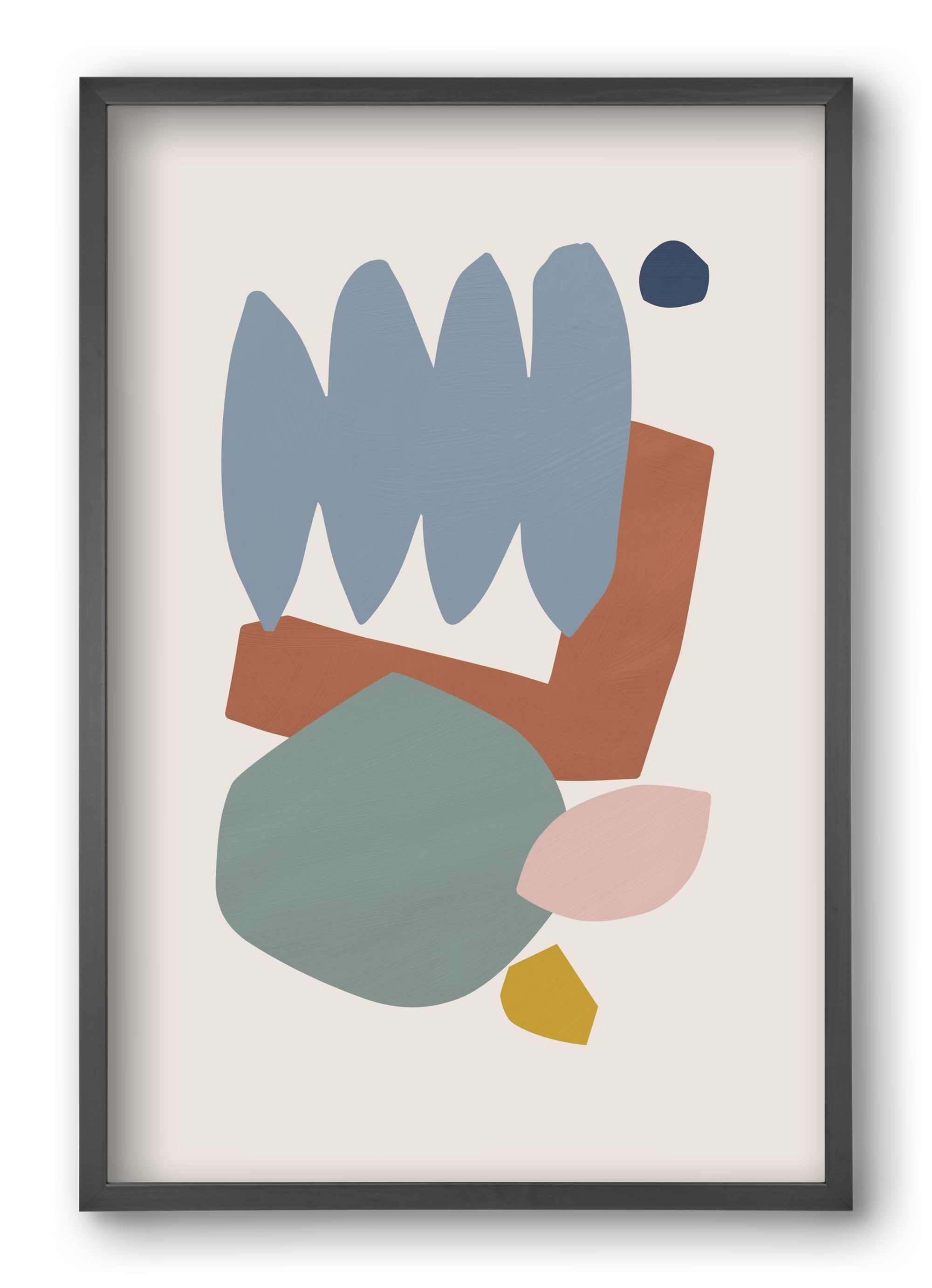 Collage Pastel II, 40x60 cm (40x60 cm), Fekete keret