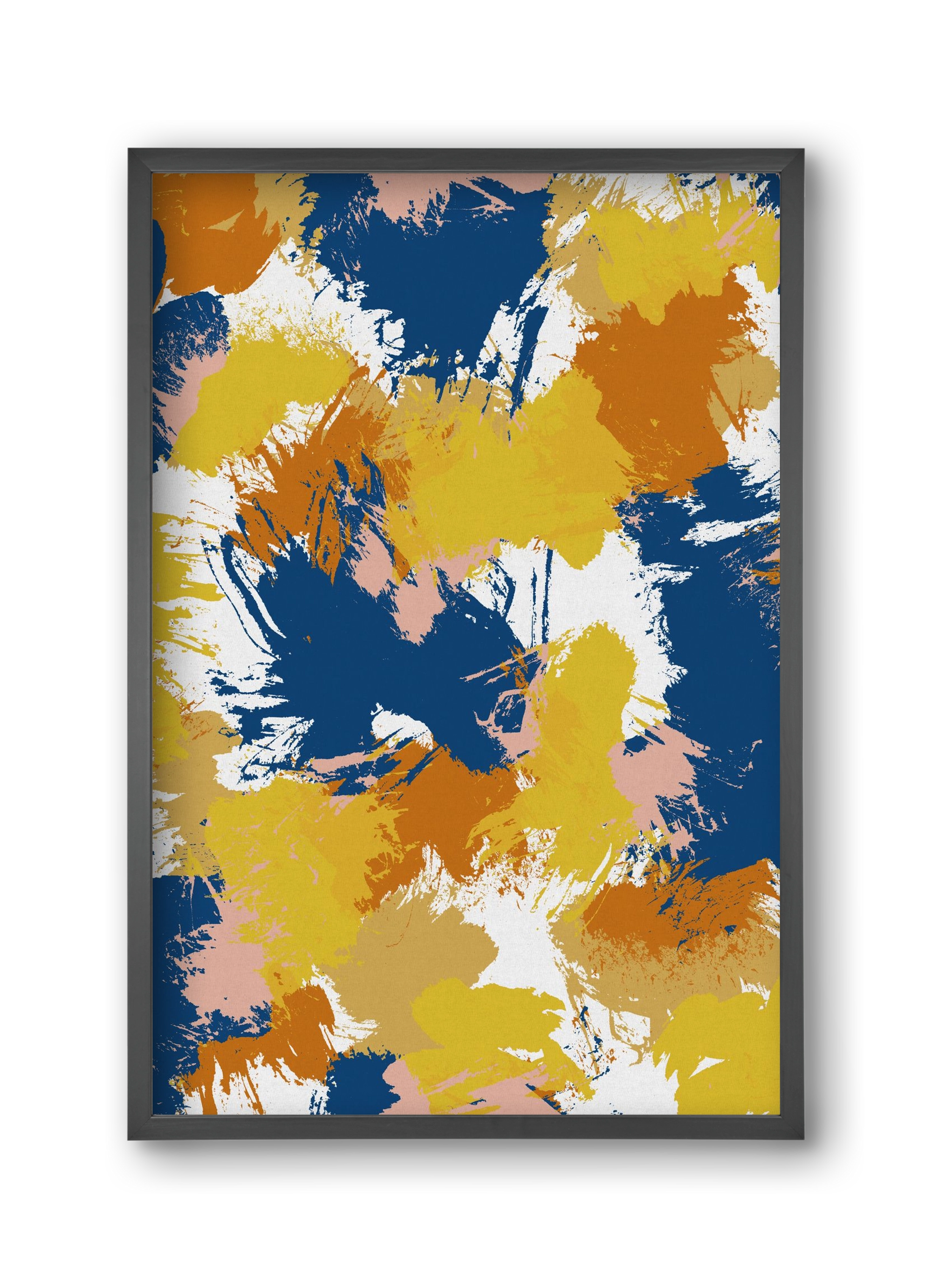 Colorful Abstract I, 30x45 cm (30x45 cm), Fekete keret