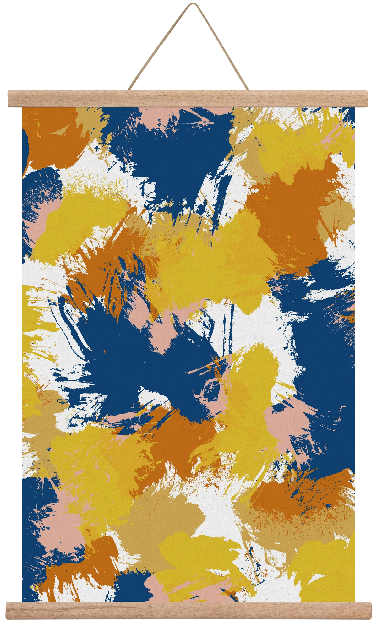 Colorful Abstract I, 40x60 cm (40x60 cm), Tölgy akasztó